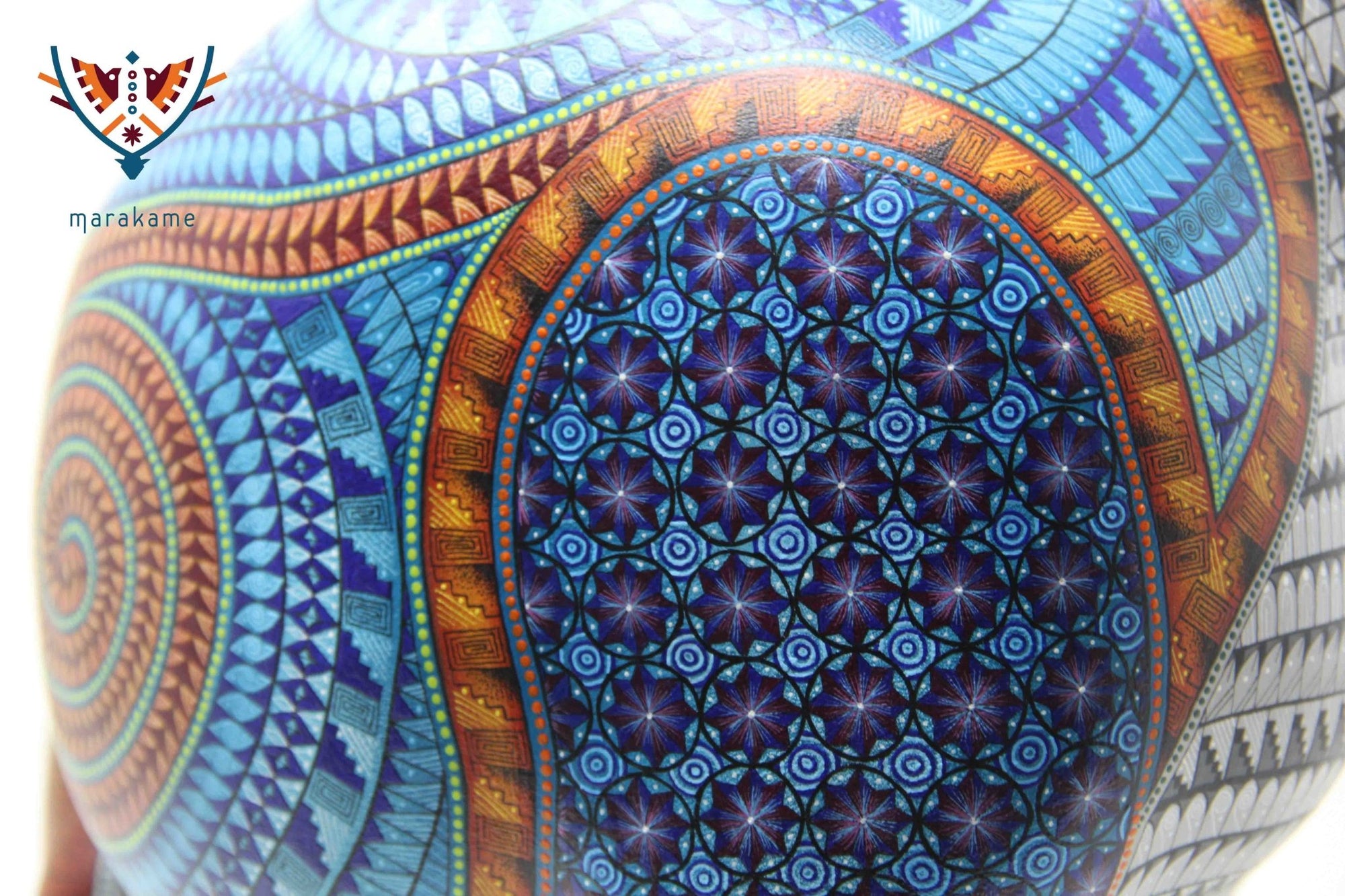 Alebrije - Rinoceronte - Arte Huichol - Marakame