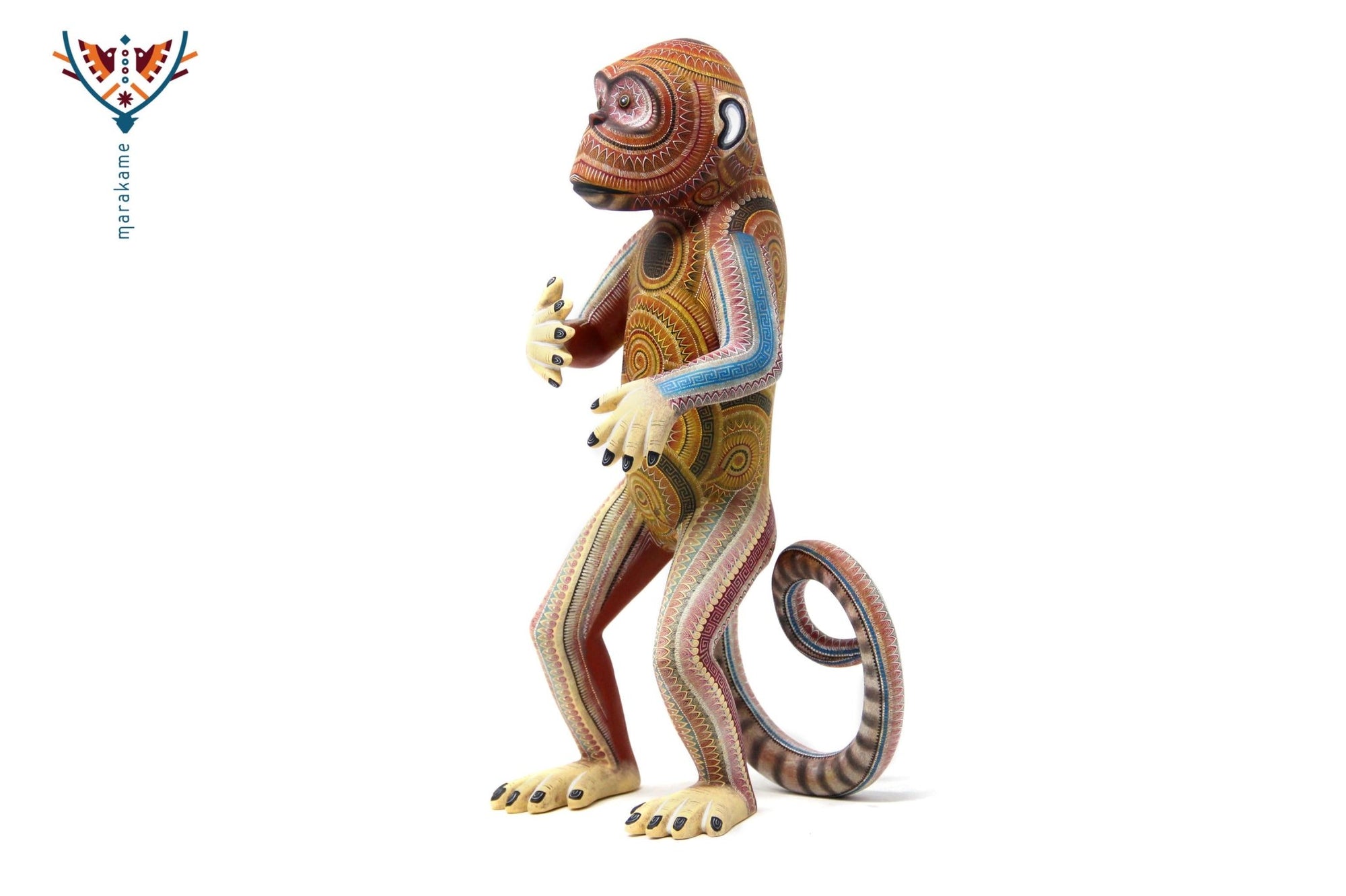 Alebrije - Simio - Arte Huichol - Marakame