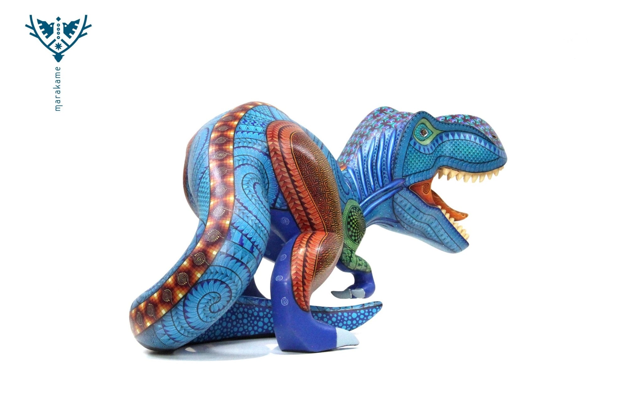 Alebrije - T-Rex - Arte Huichol - Marakame