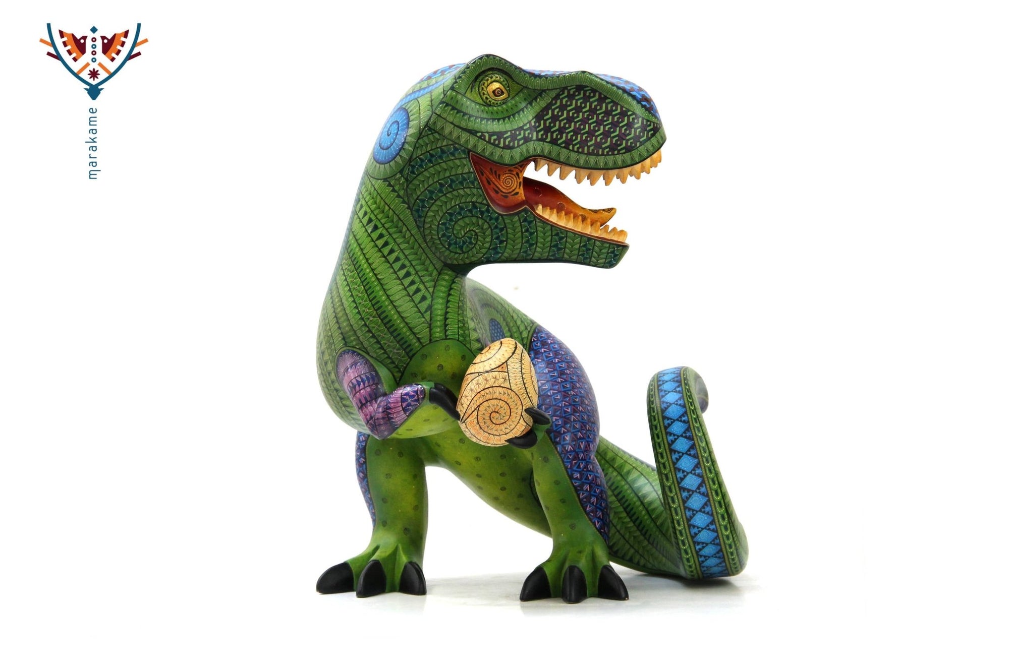 Alebrije - T-Rex - Arte Huichol - Marakame