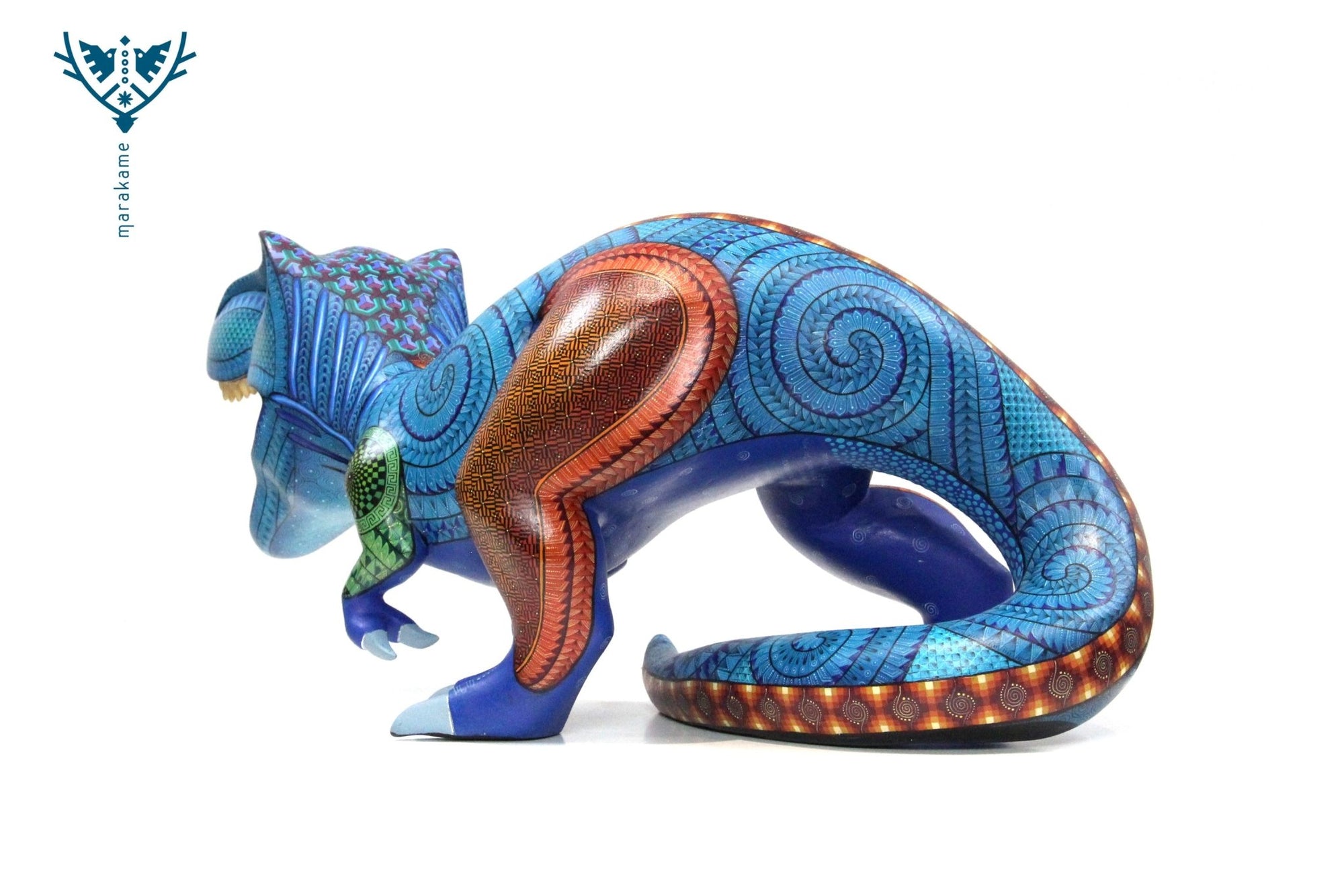 Alebrije - T-Rex - Arte Huichol - Marakame