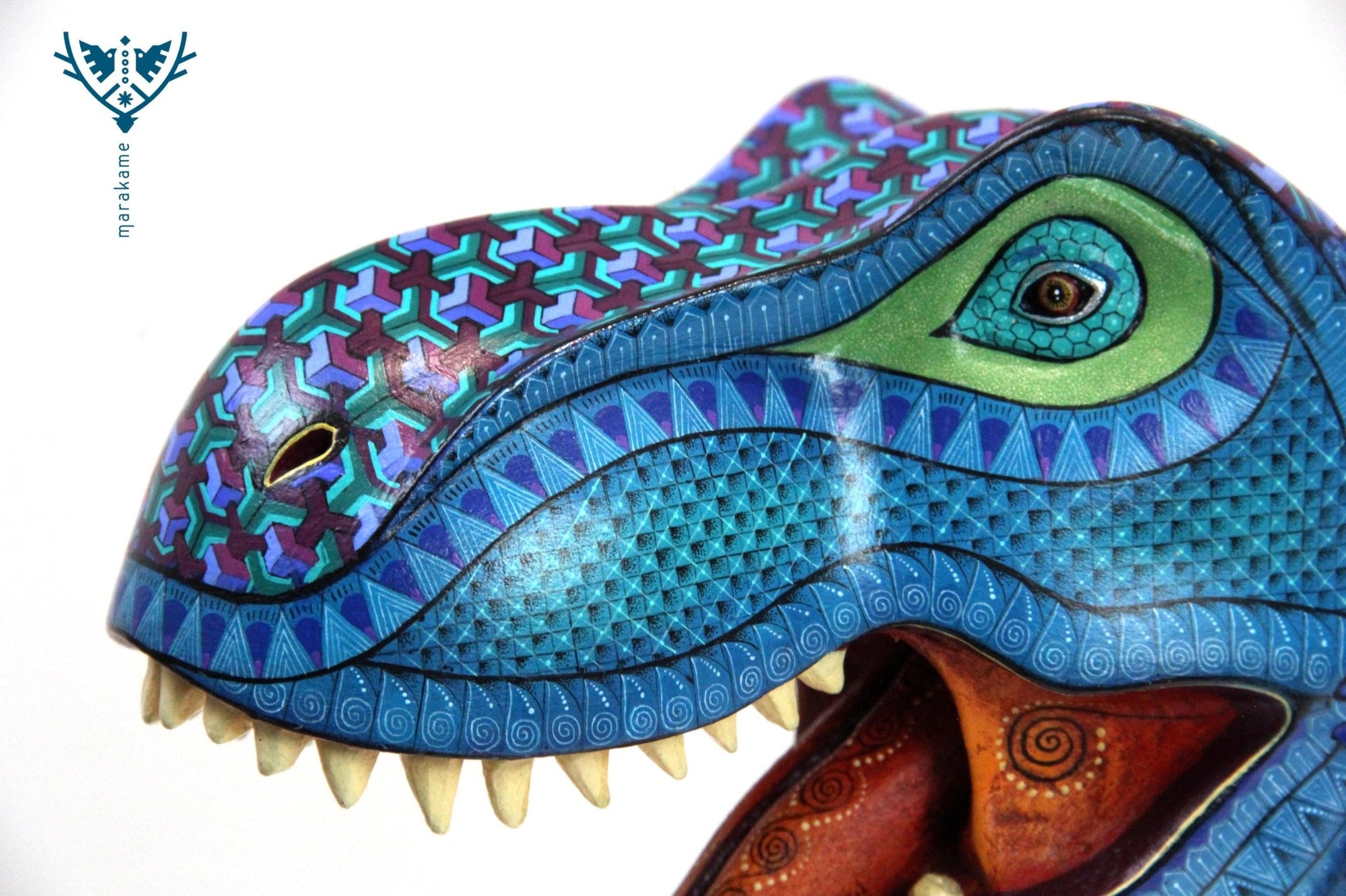 Alebrije - T-Rex - Arte Huichol - Marakame