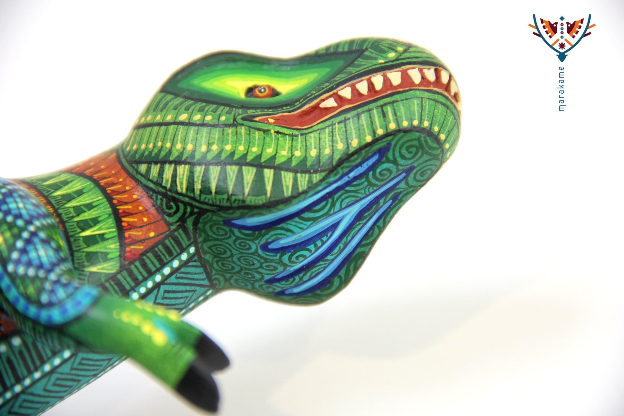 Alebrije - T-Rex I - Arte Huichol - Marakame