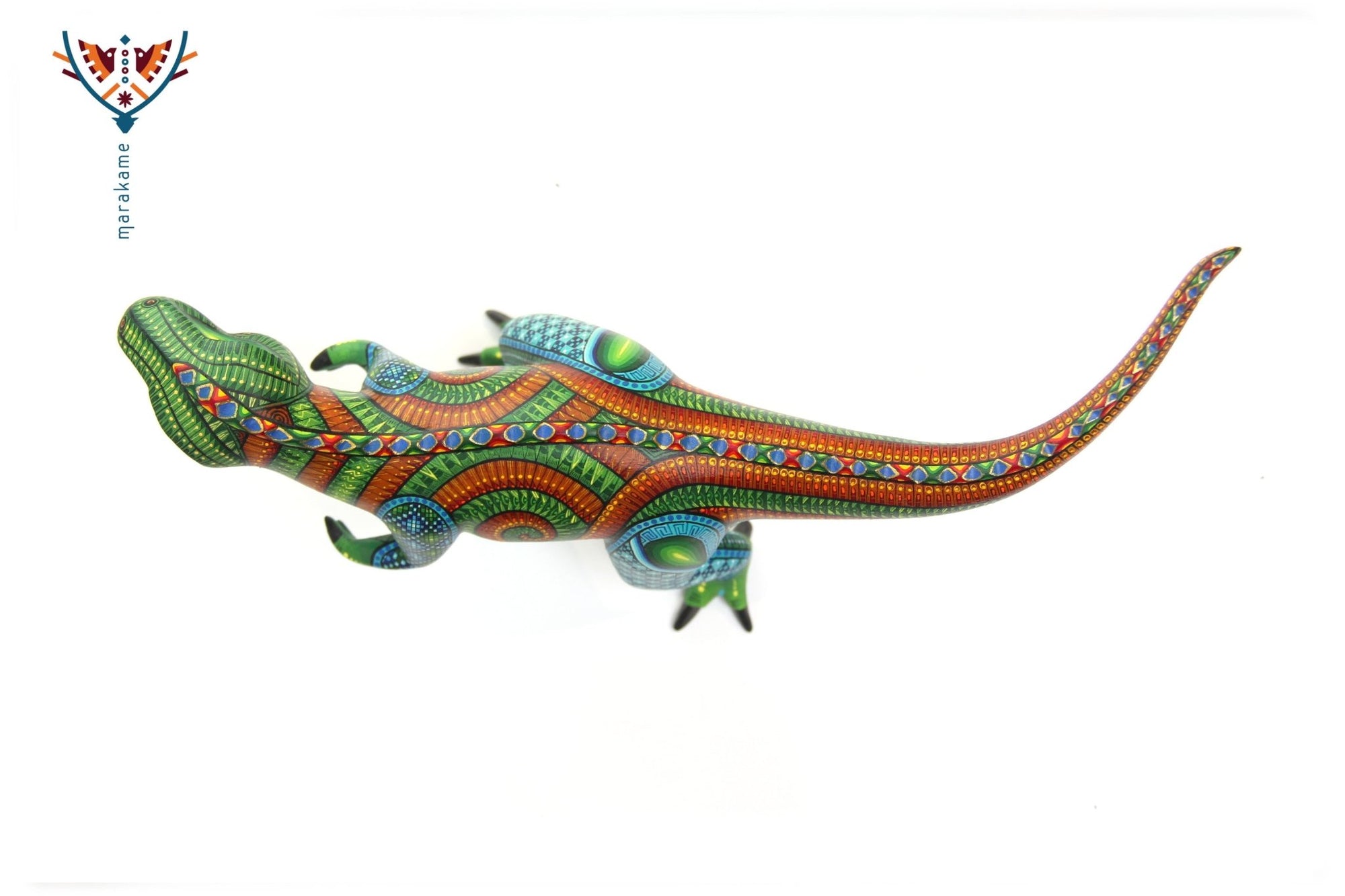 Alebrije - T-Rex I - Arte Huichol - Marakame