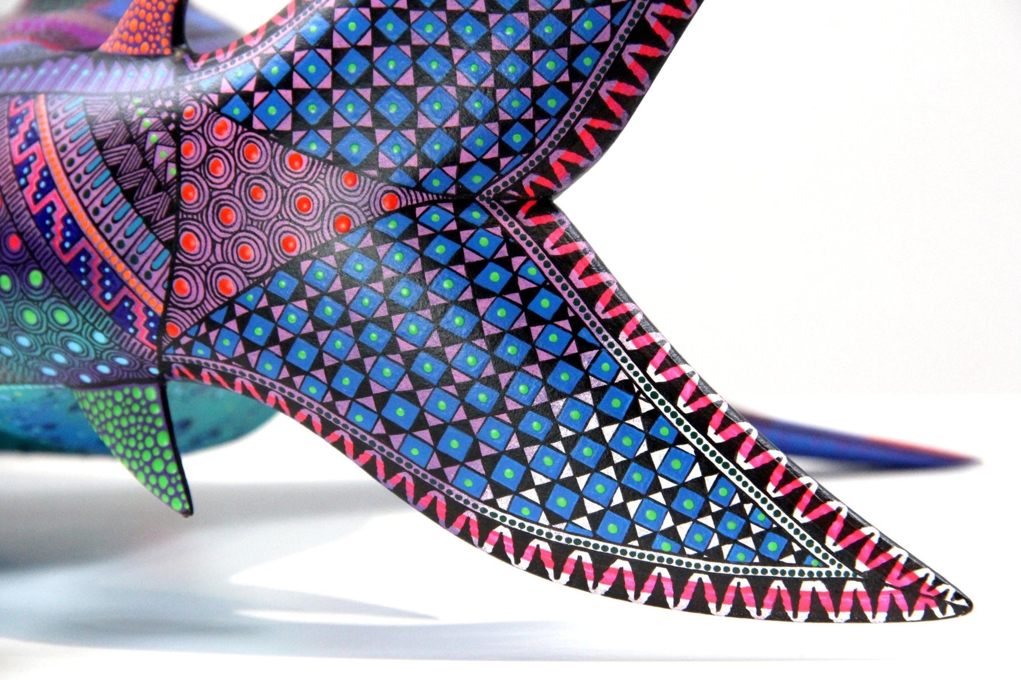 Alebrije - Tiburón Martillo - Arte Huichol - Marakame