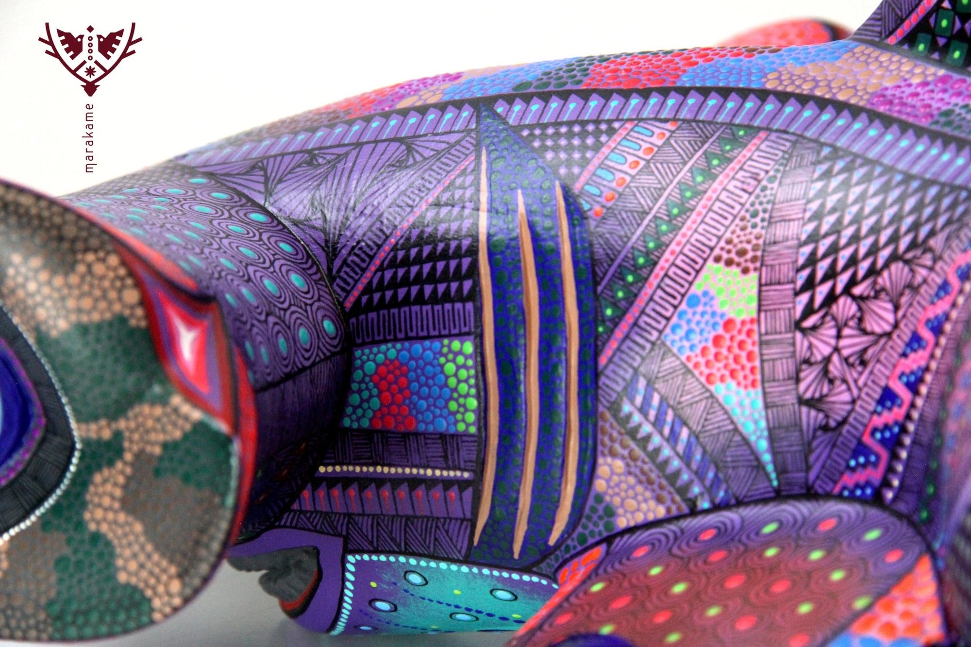 Alebrije - Tiburón Martillo - Arte Huichol - Marakame