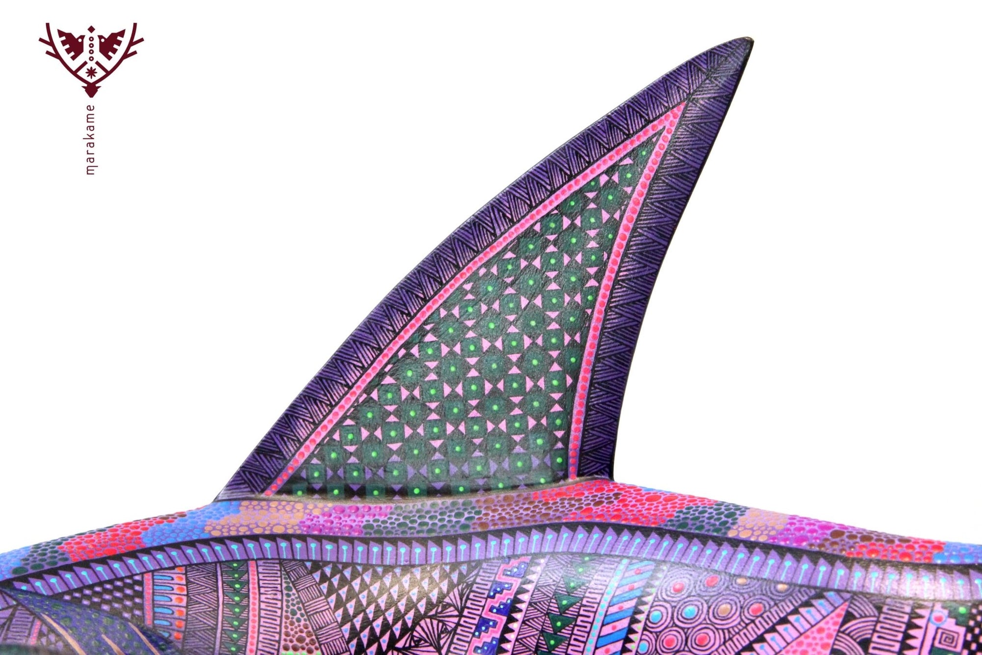 Alebrije - Tiburón Martillo - Arte Huichol - Marakame