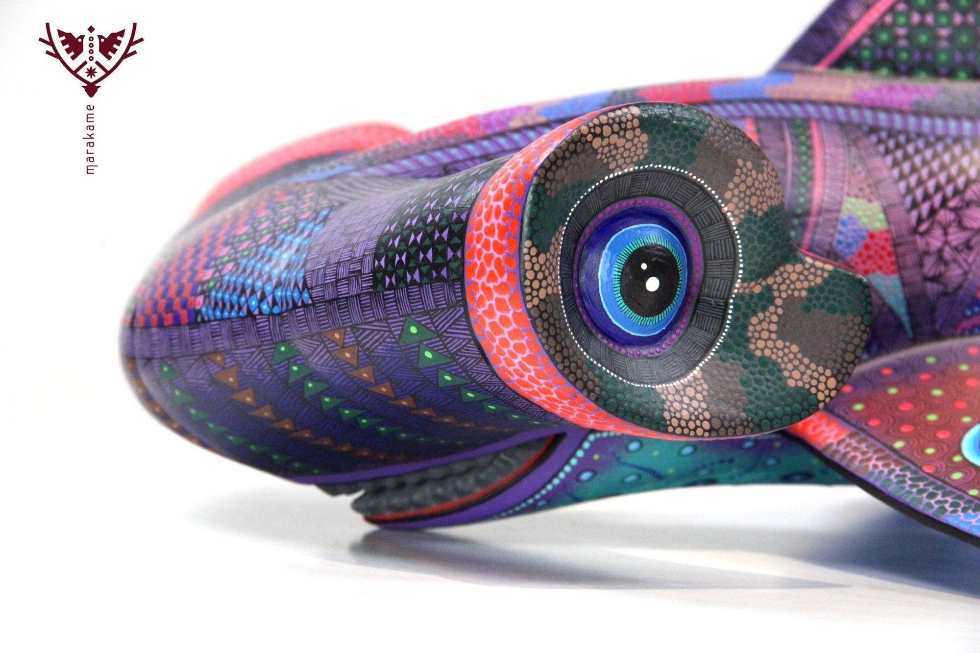 Alebrije - Tiburón Martillo - Arte Huichol - Marakame