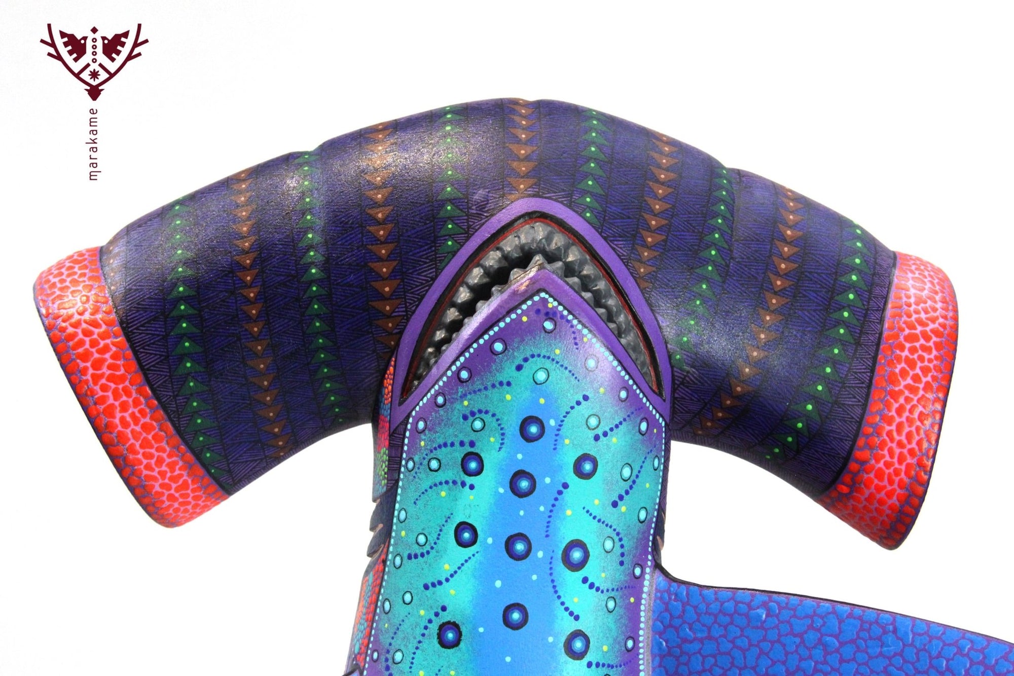 Alebrije - Tiburón Martillo - Arte Huichol - Marakame