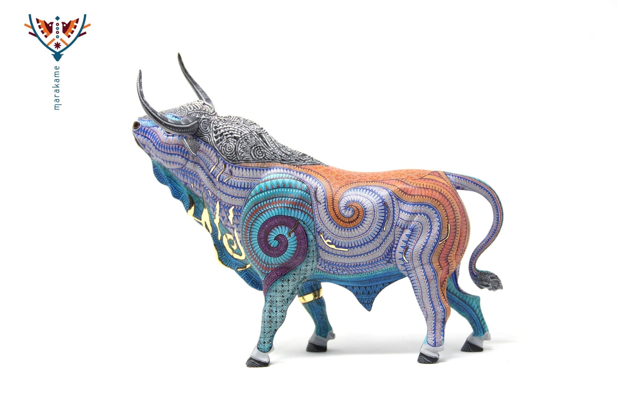 Alebrije - Toro - Arte Huichol - Marakame
