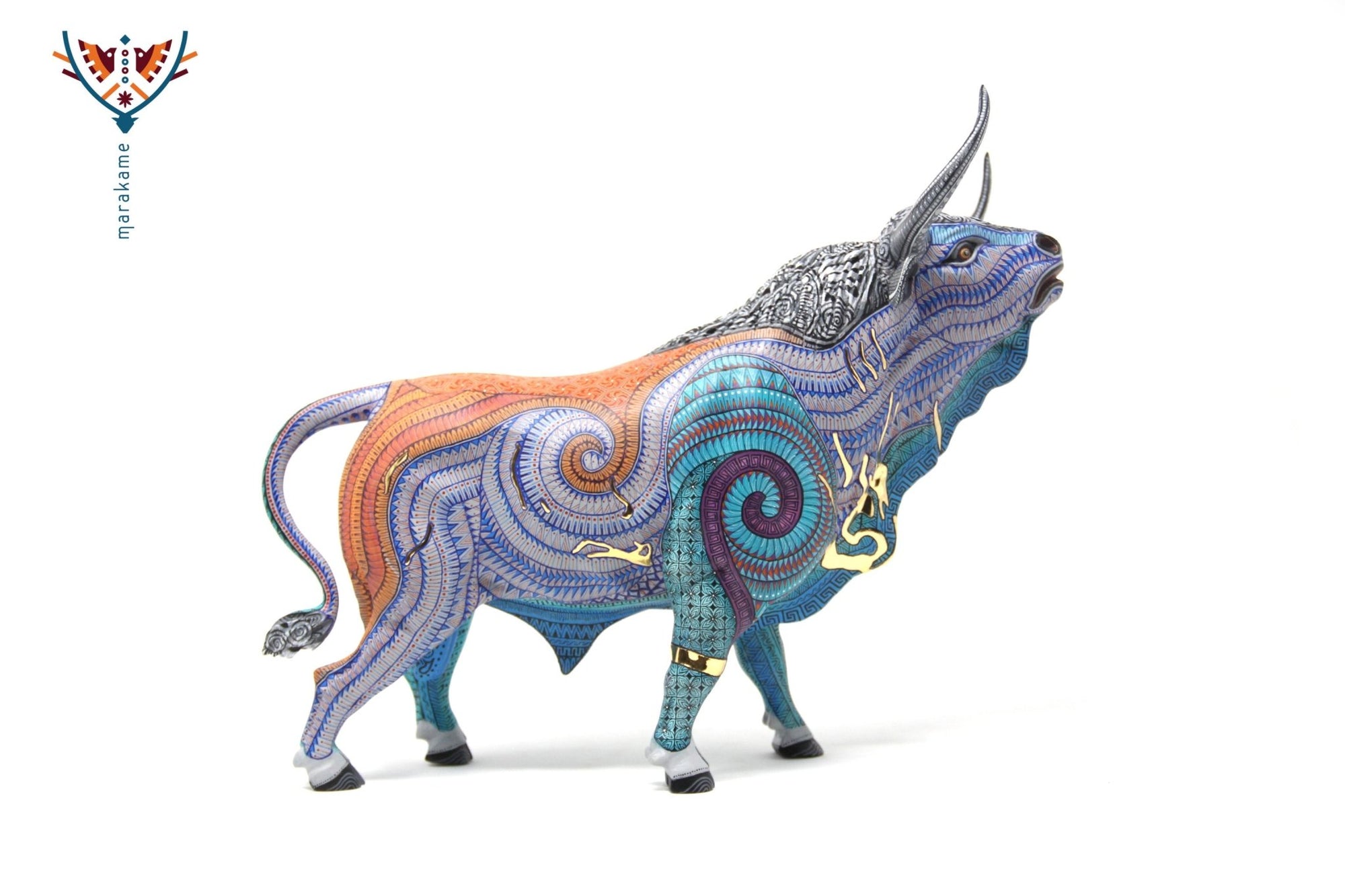 Alebrije - Toro - Arte Huichol - Marakame