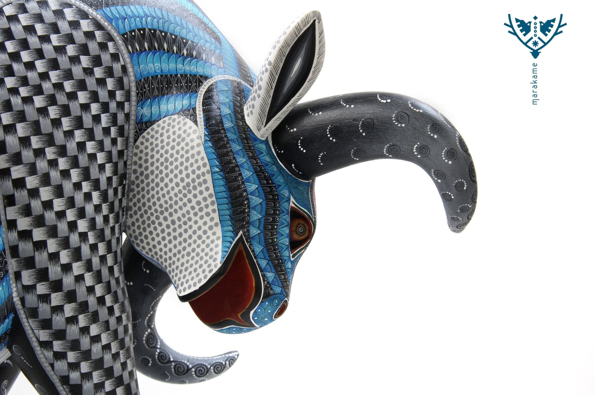 Alebrije Toro - Goon ngola - Arte Huichol - Marakame