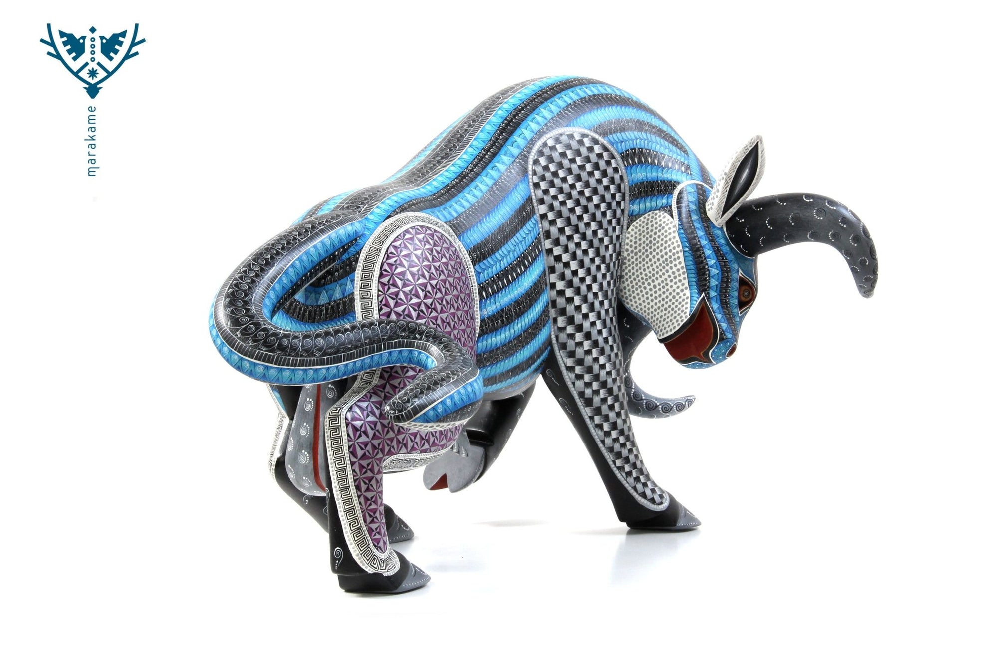 Alebrije Toro - Goon ngola - Arte Huichol - Marakame