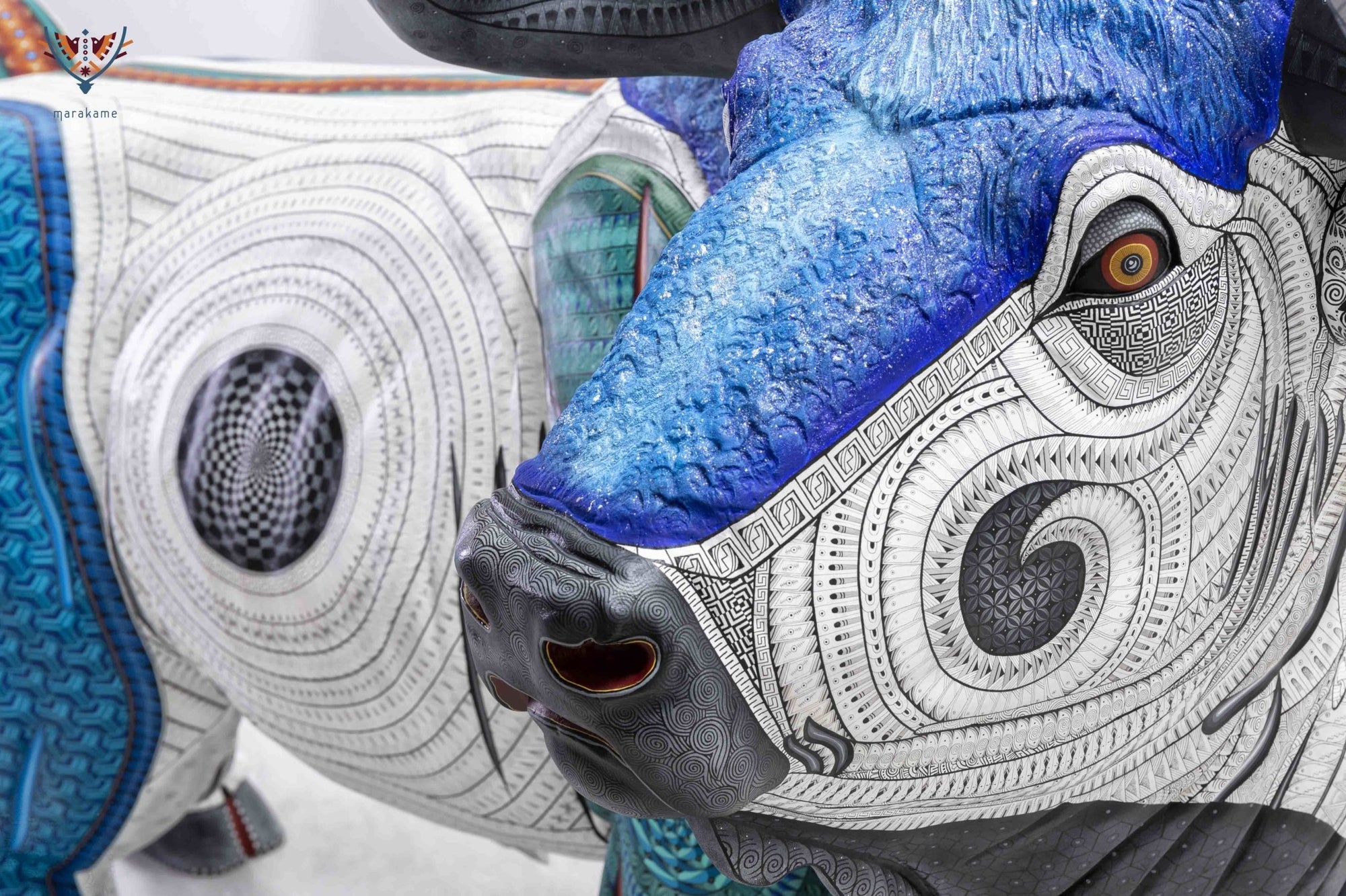Alebrije - Toro Imperial - Arte Huichol - Marakame