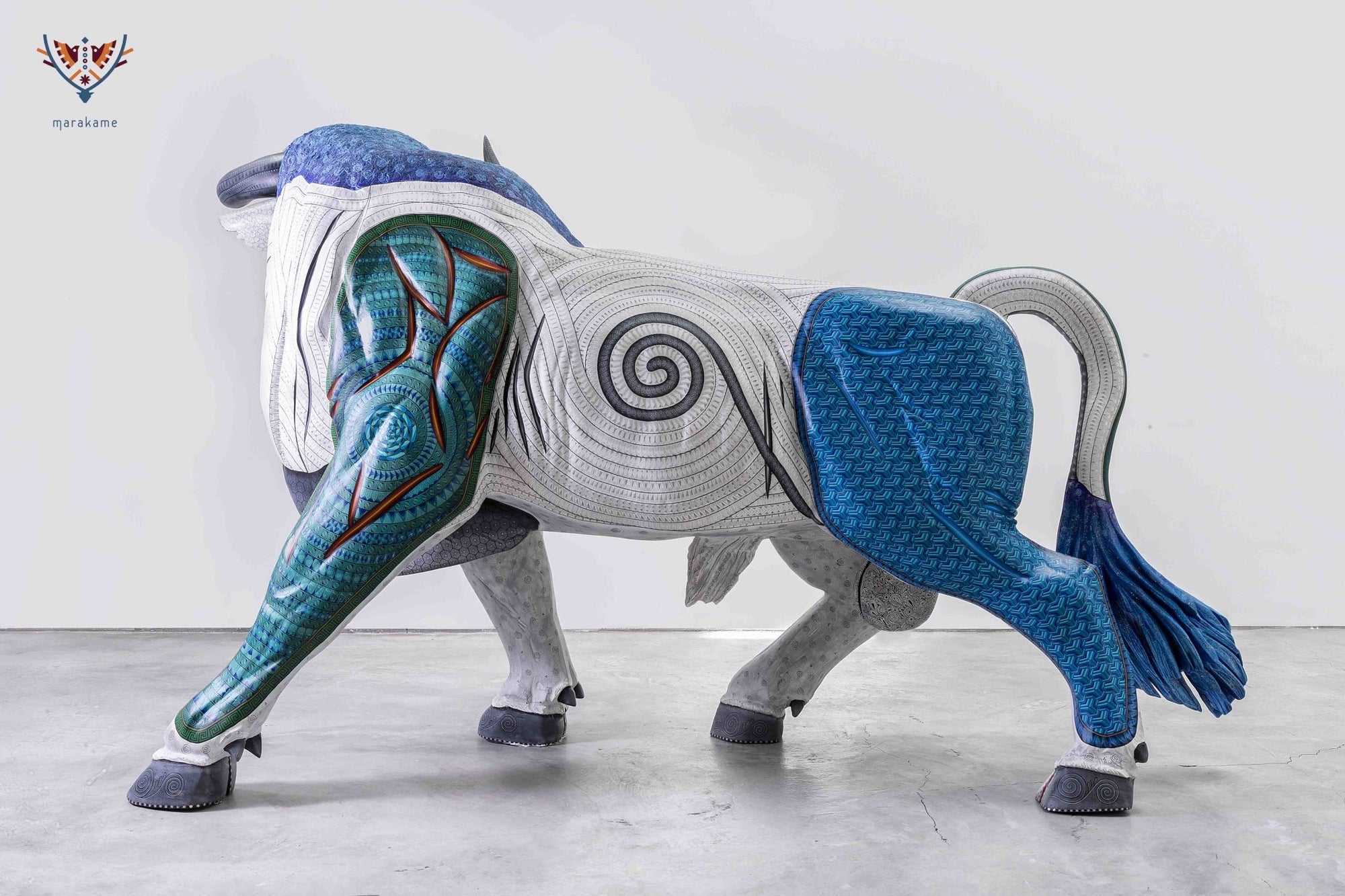 Alebrije - Toro Imperial - Arte Huichol - Marakame