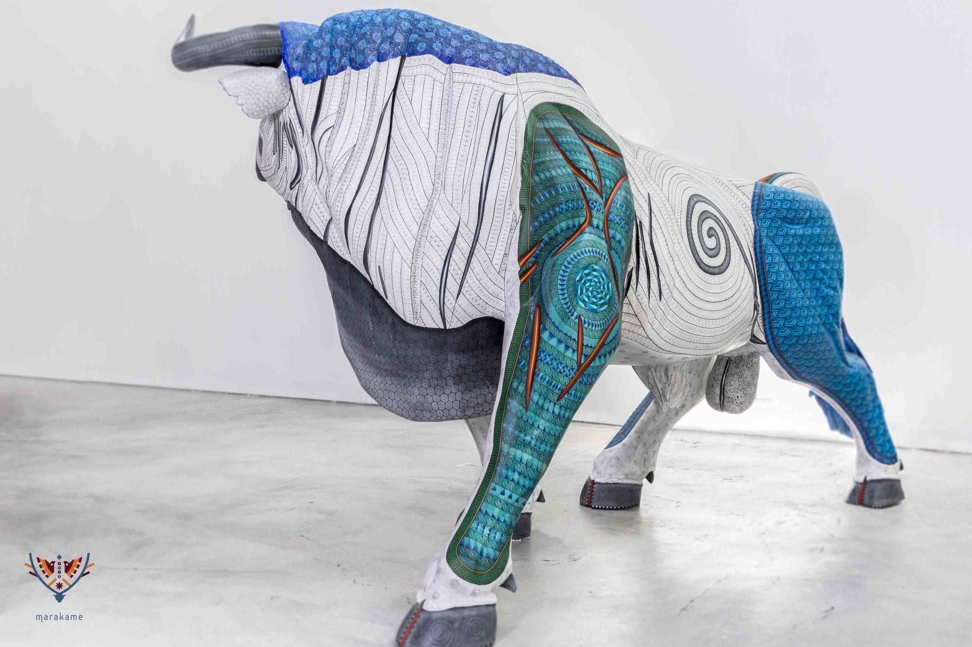 Alebrije - Toro Imperial - Arte Huichol - Marakame