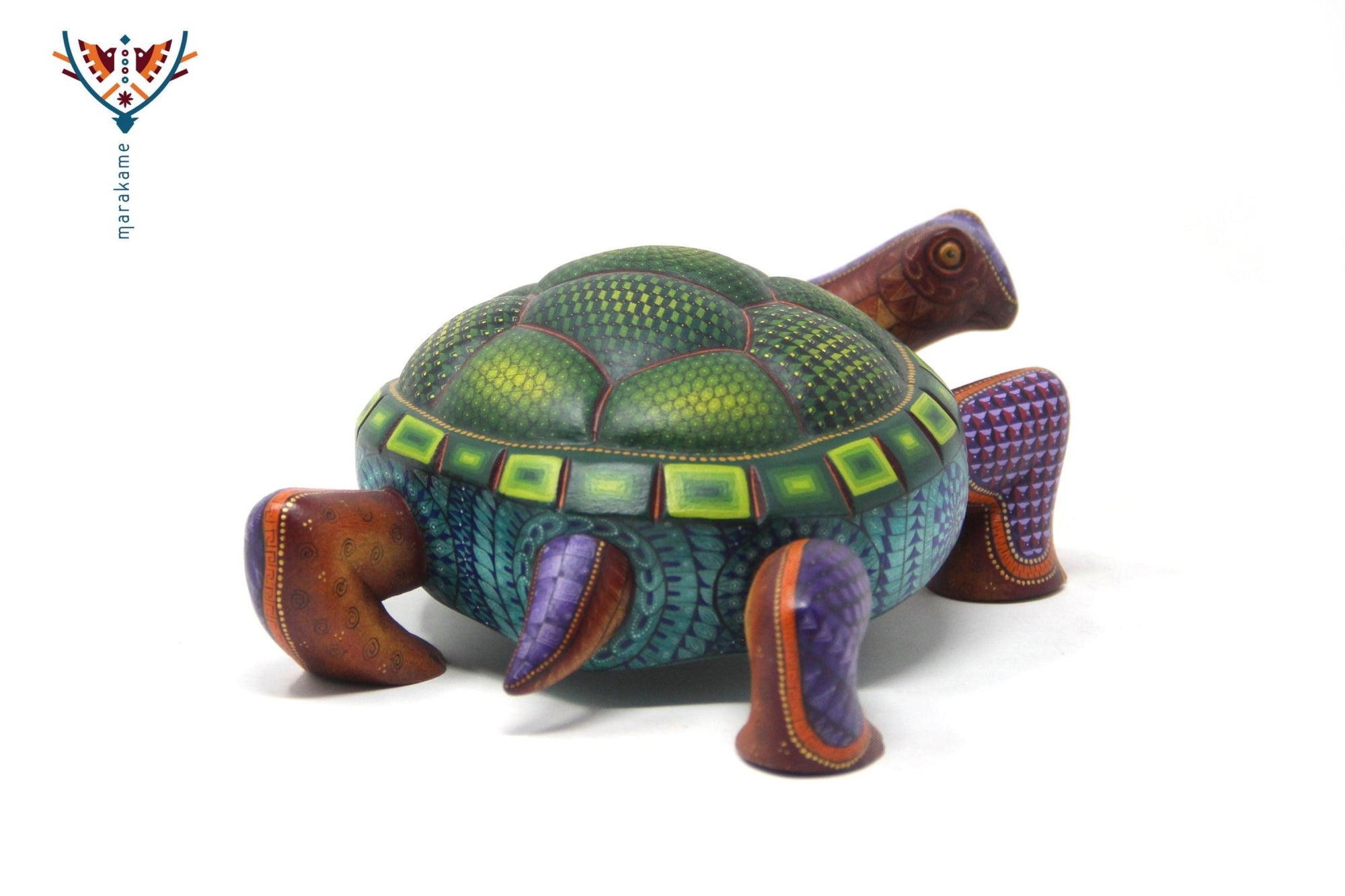 Alebrije Tortuga - Bigu - Arte Huichol - Marakame