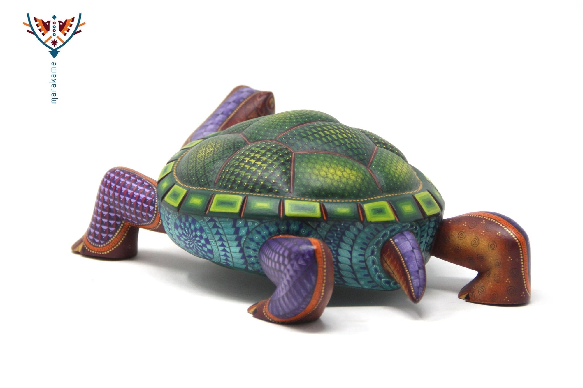 Alebrije Tortuga - Bigu - Arte Huichol - Marakame
