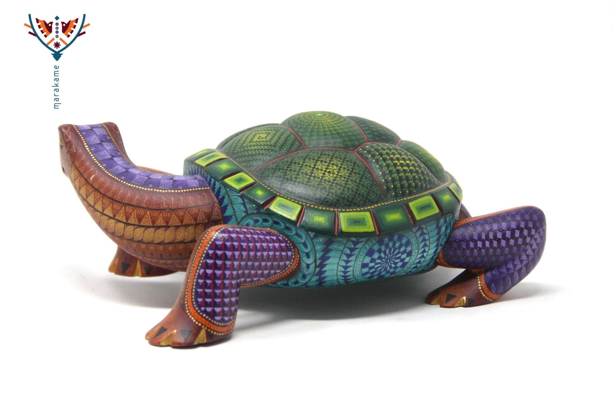 Alebrije Tortuga - Bigu - Arte Huichol - Marakame