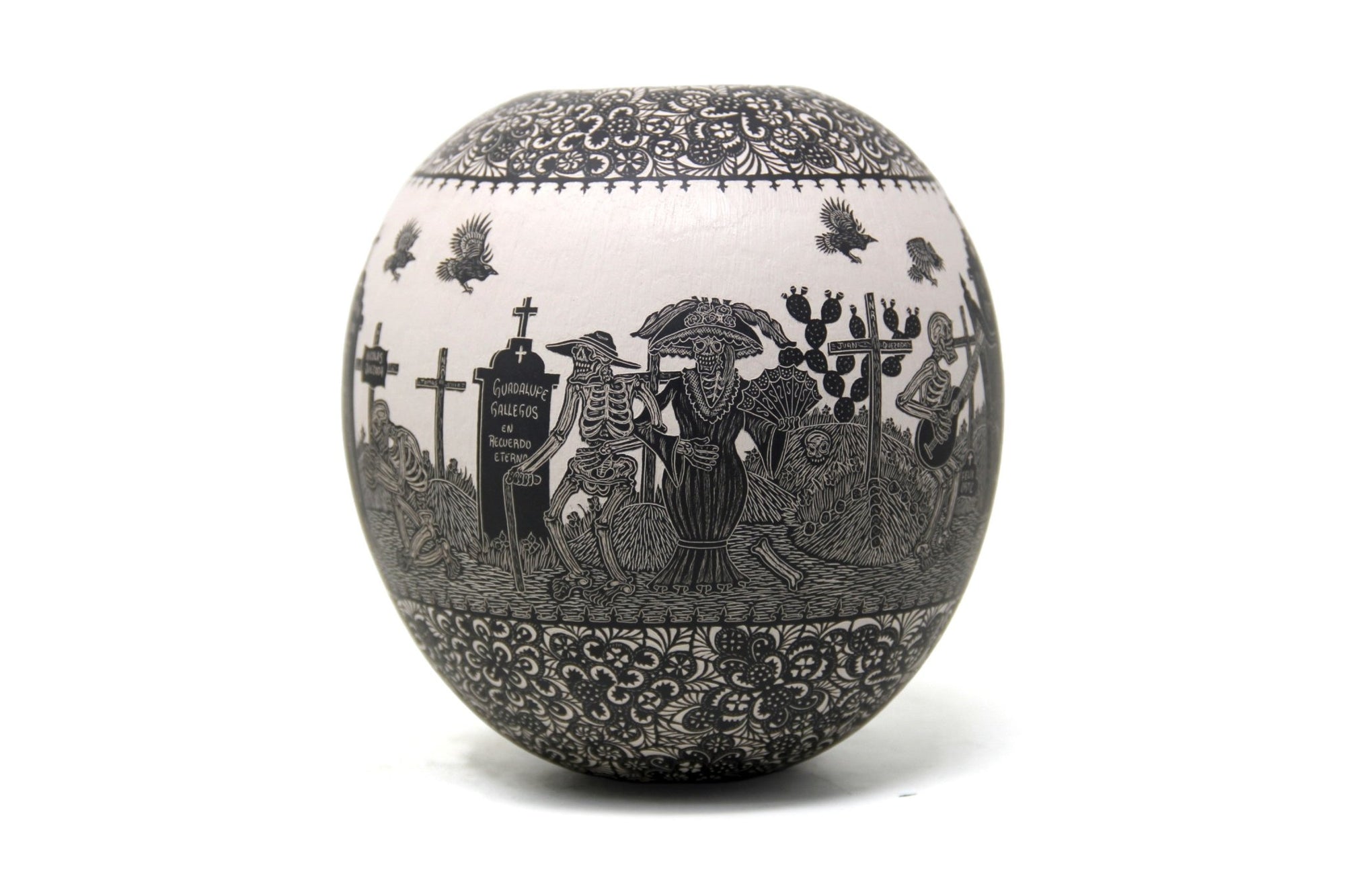 Cerámica de Mata Ortiz - Descanso en paz - Día - Arte Huichol - Marakame