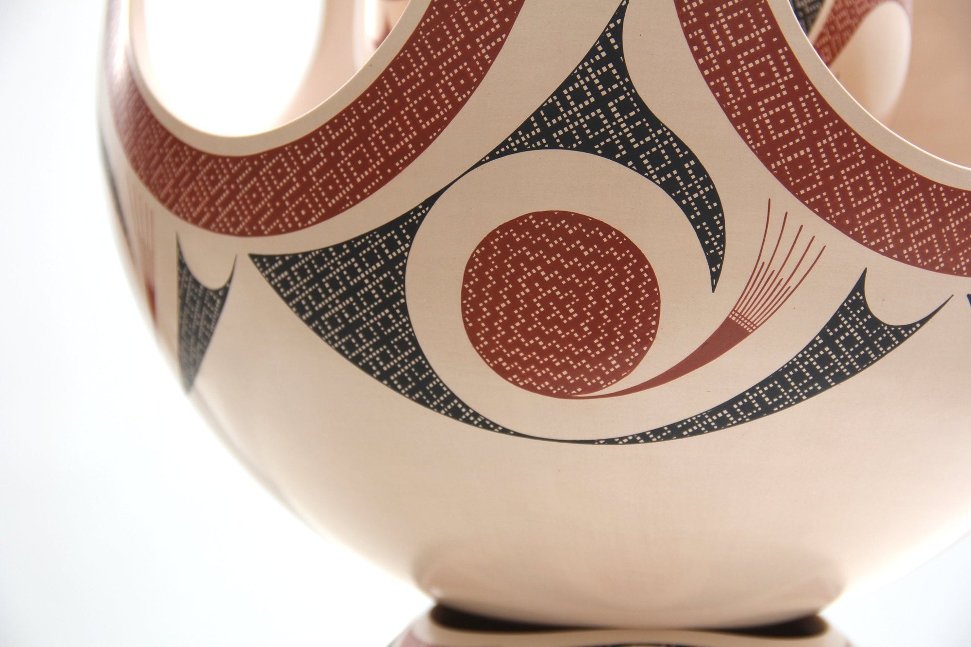 Cerámica de Mata Ortiz - Fuego - Pieza maestra - Arte Huichol - Marakame