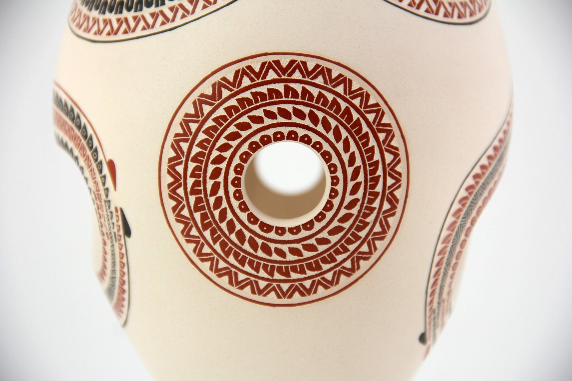 Cerámica de Mata Ortiz - Gotas - Arte Huichol - Marakame