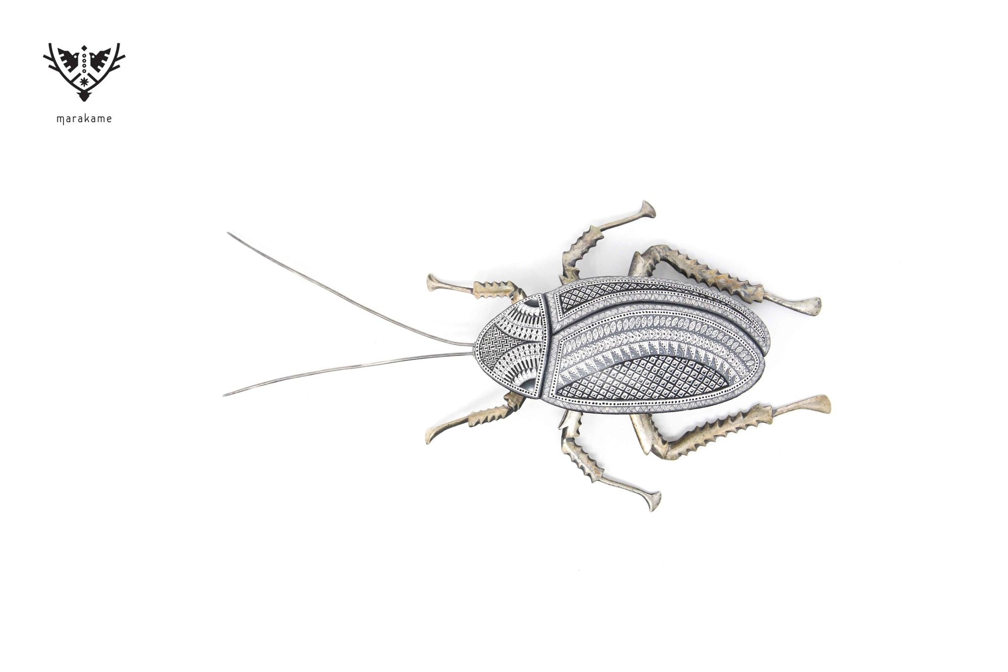 Cucaracha - Mani' naquichi' VII - Arte Huichol - Marakame