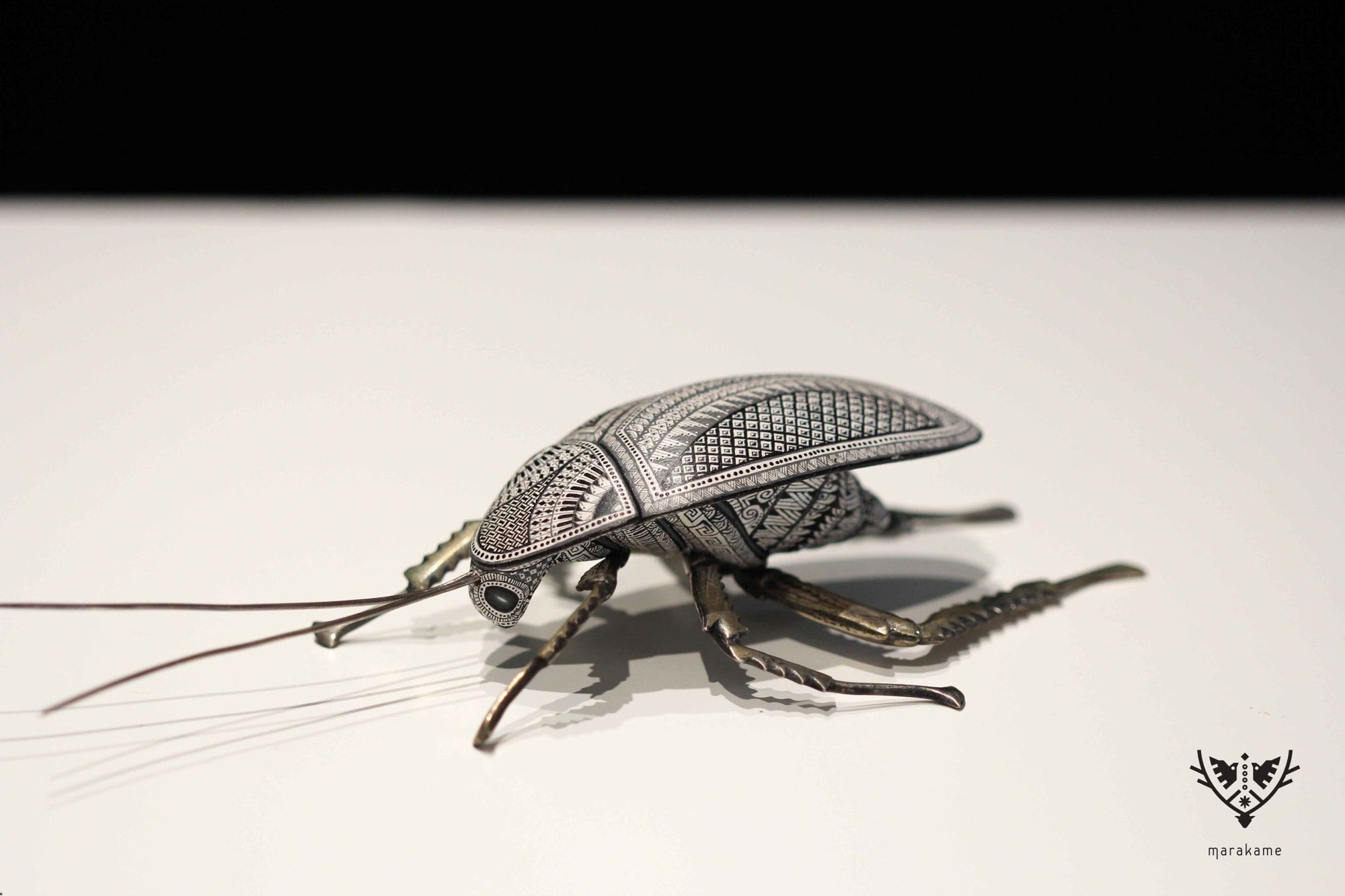 Cucaracha - Mani' naquichi' VII - Arte Huichol - Marakame