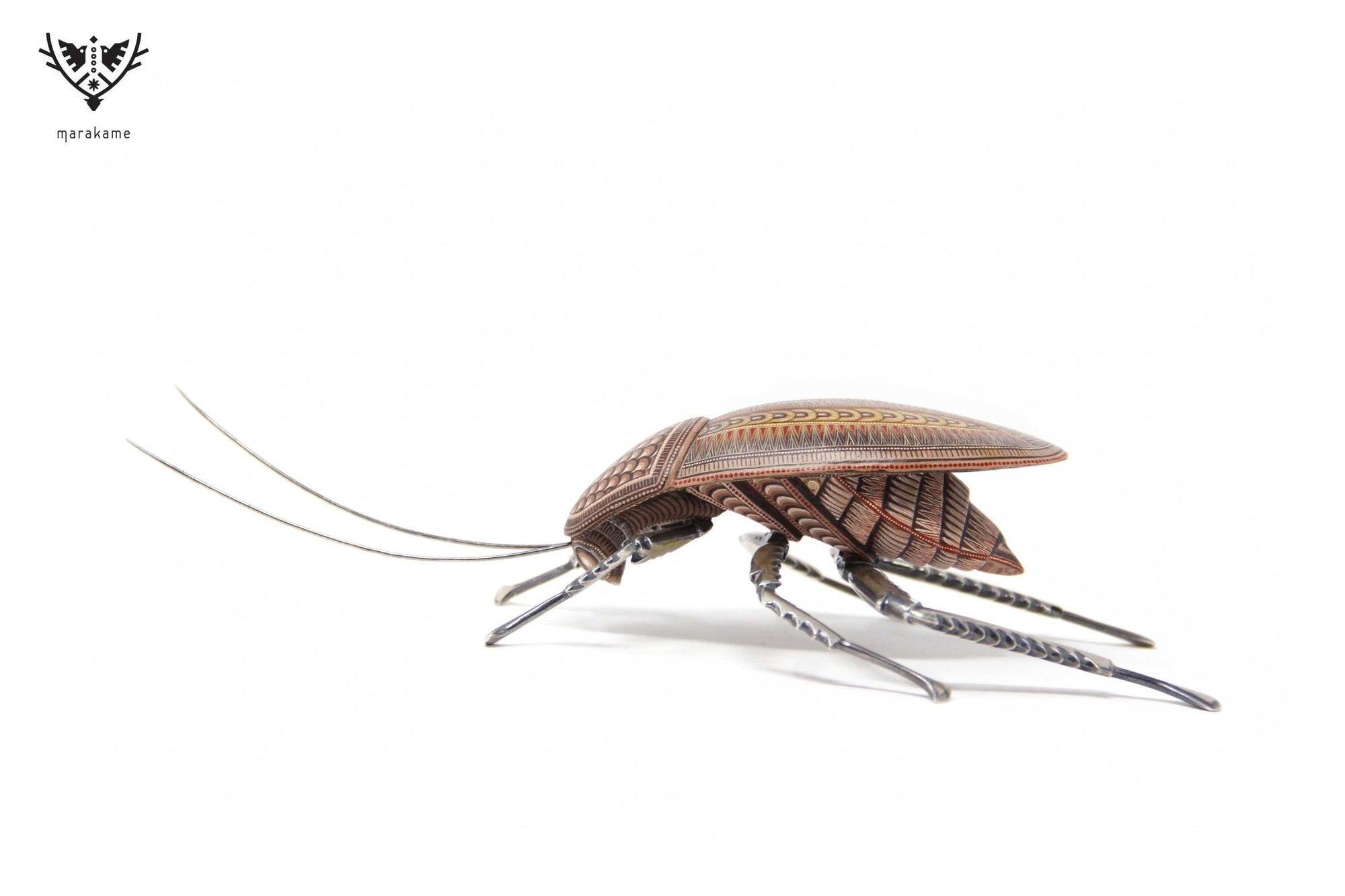 Cucaracha - Mani' XXI - Arte Huichol - Marakame