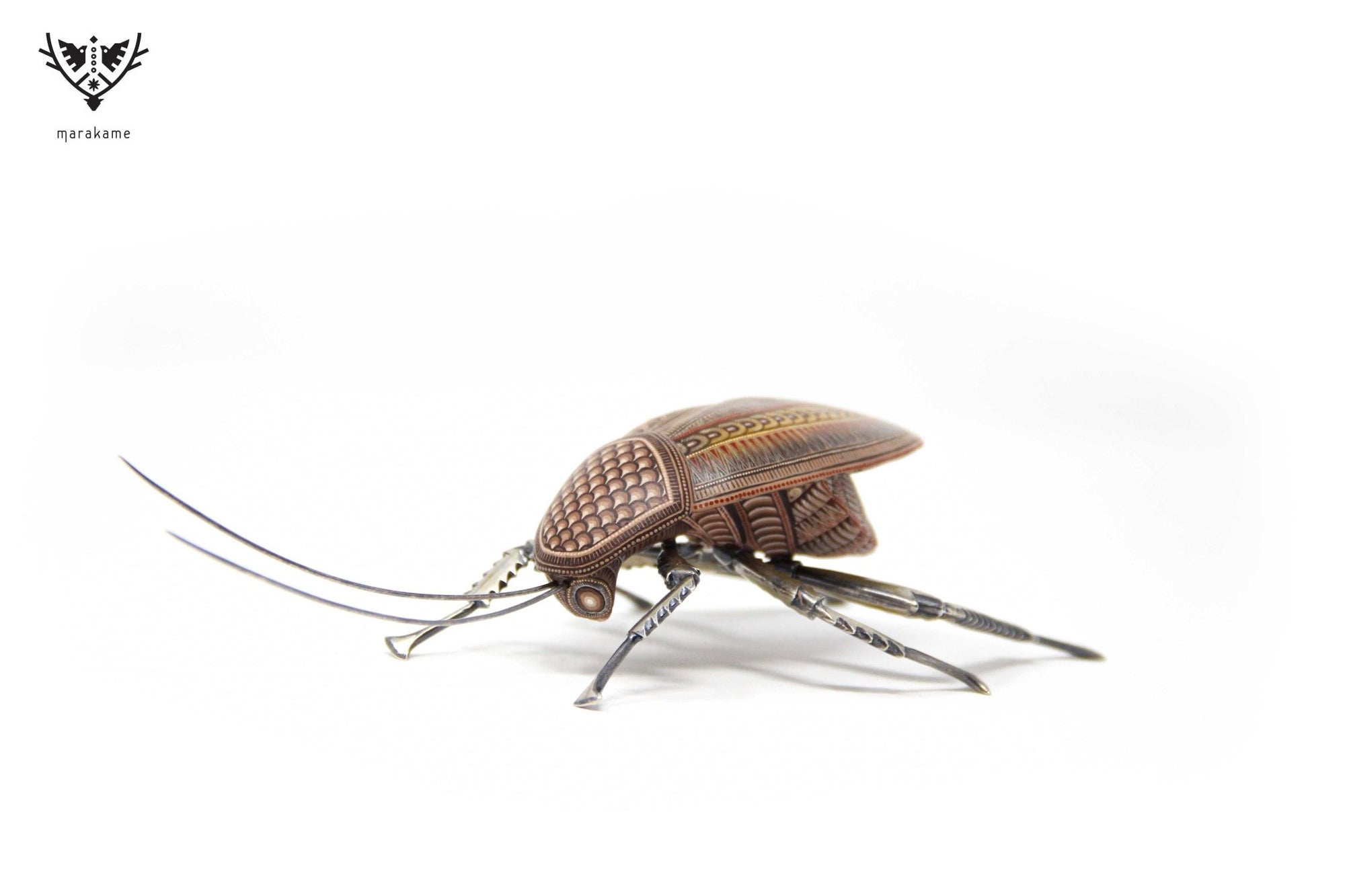Cucaracha - Mani' XXI - Arte Huichol - Marakame