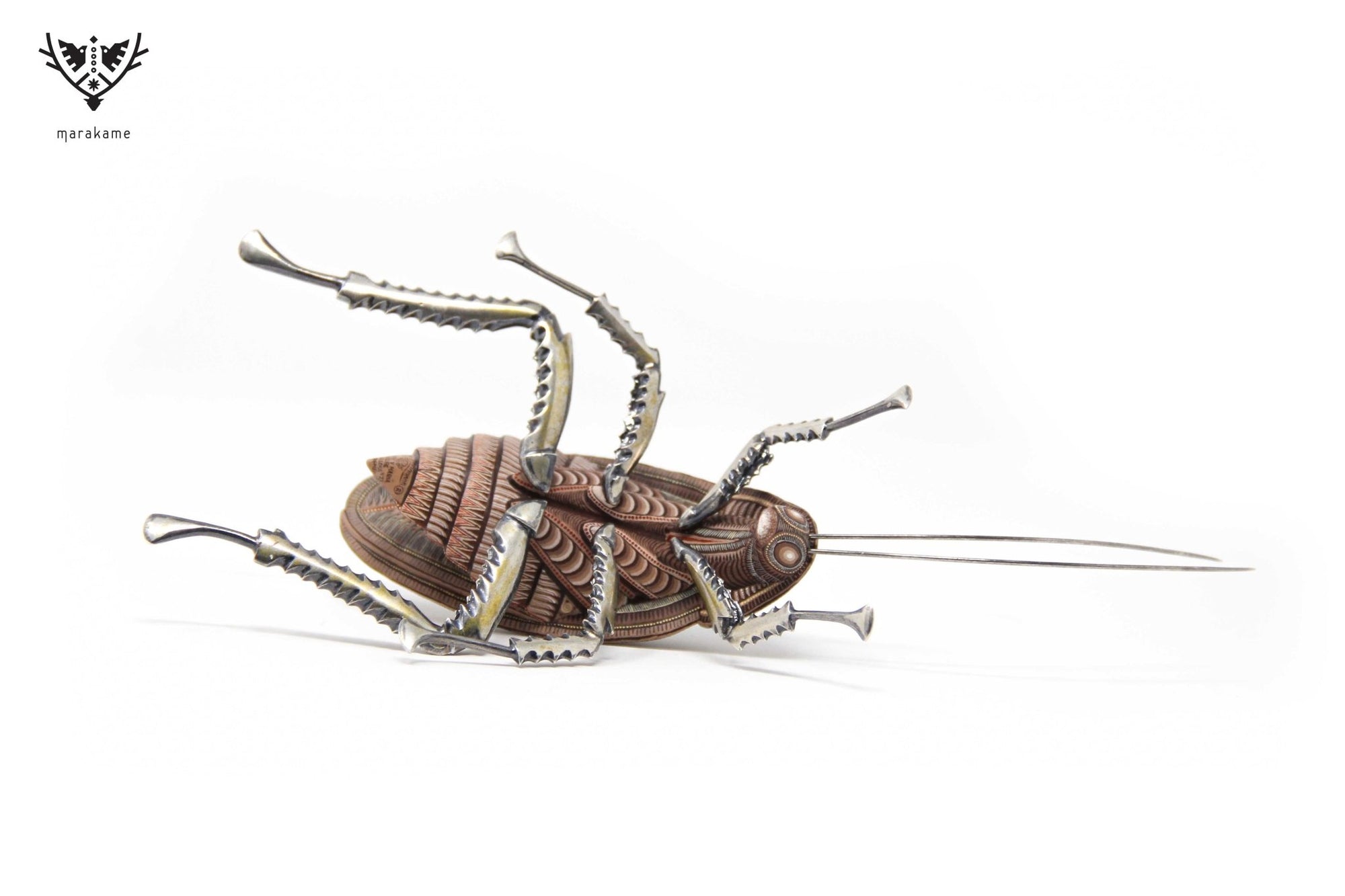 Cucaracha - Mani' XXI - Arte Huichol - Marakame
