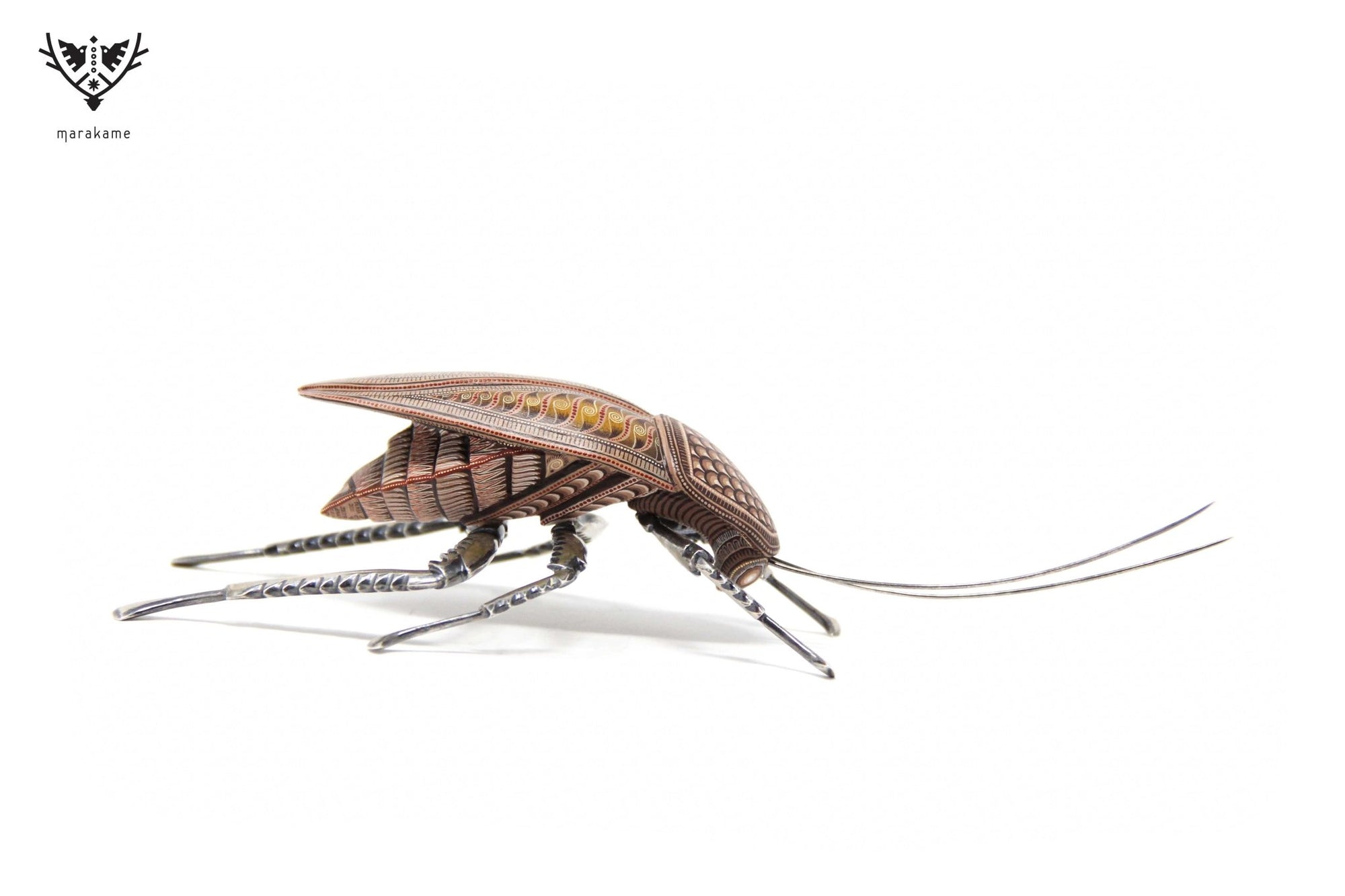 Cucaracha - Mani' XXI - Arte Huichol - Marakame