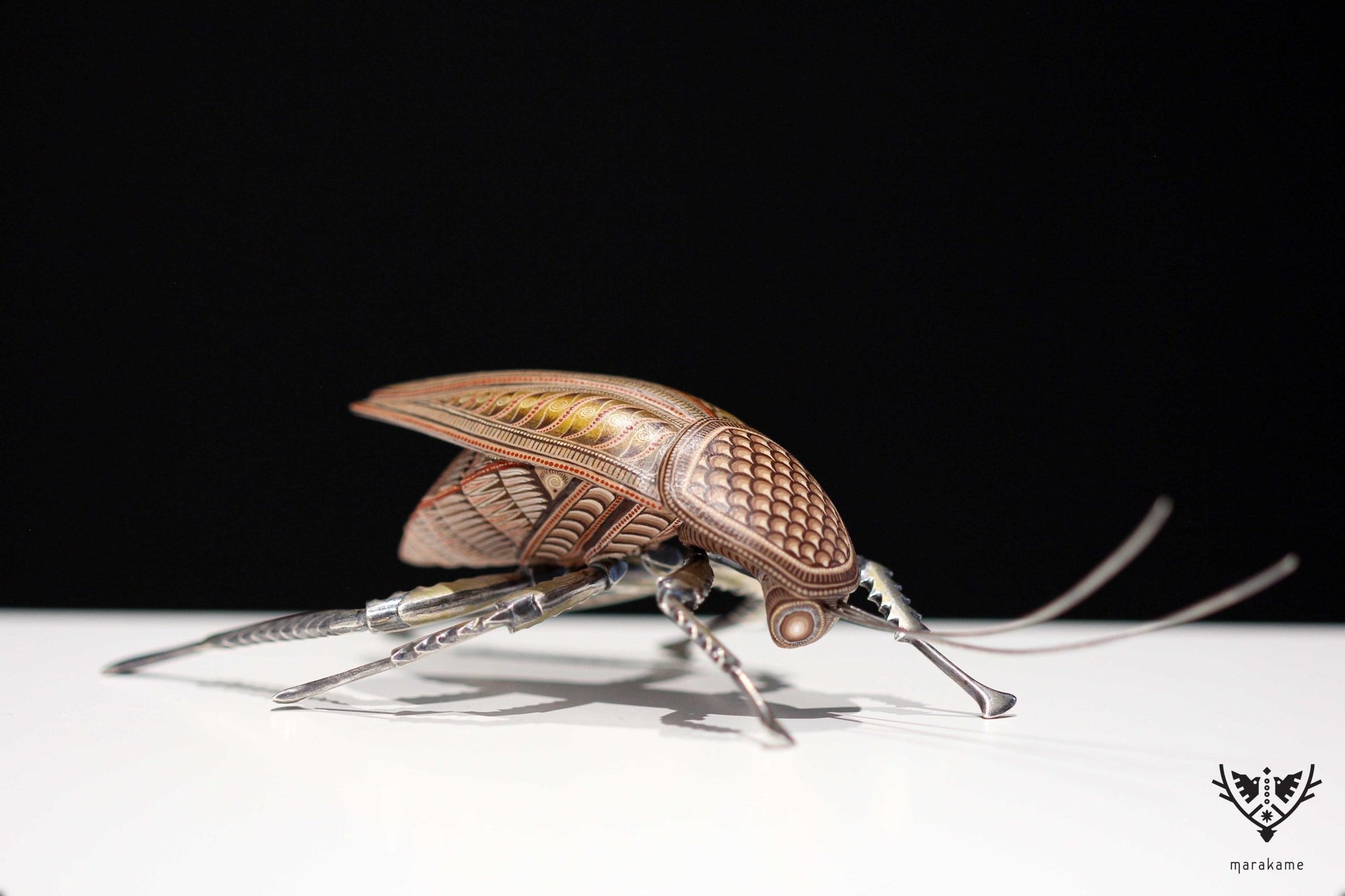 Cucaracha - Mani' XXI - Arte Huichol - Marakame