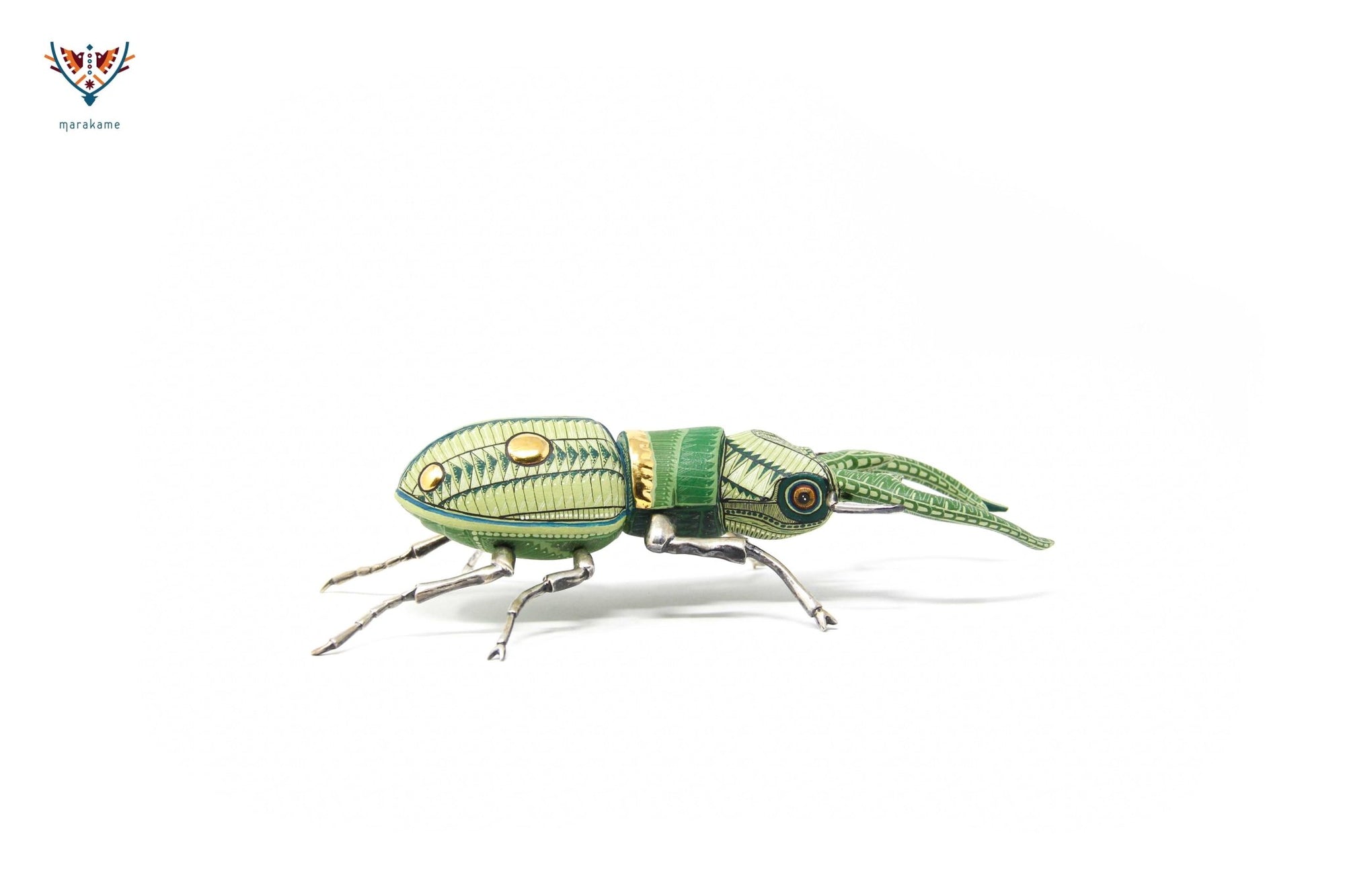 Escarabajo hembra - Witol yee V - Arte Huichol - Marakame