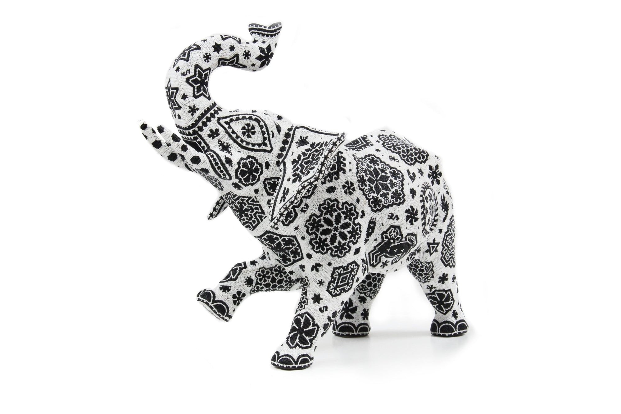 Escultura Arte Huichol - Elefante Xurawe - Arte Huichol - Marakame