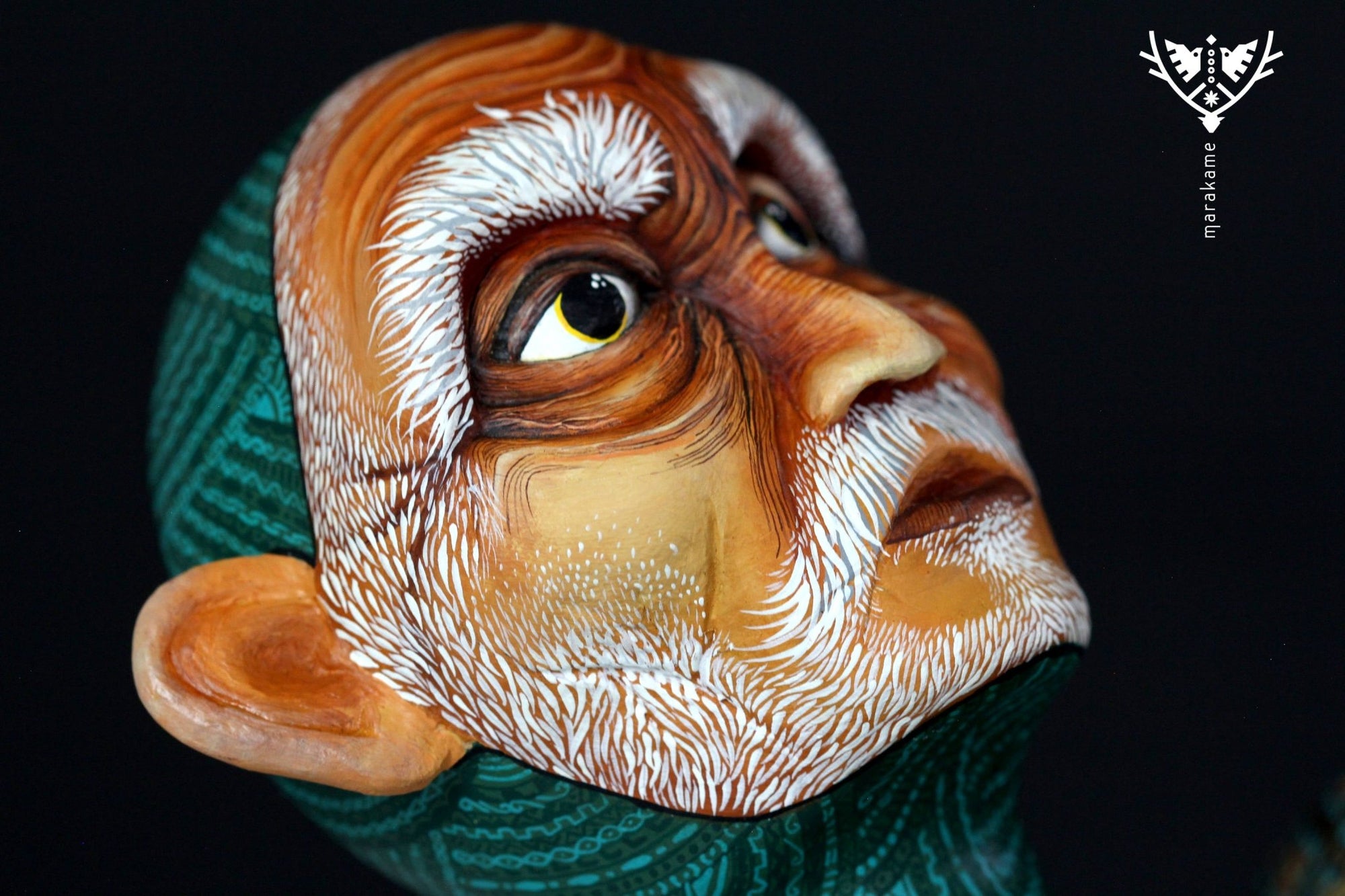 Nahual - Hombre Serpiente - Arte Huichol - Marakame