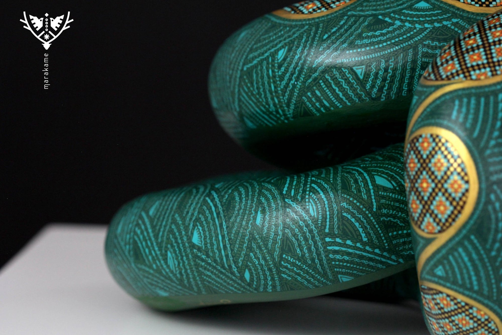 Nahual - Hombre Serpiente - Arte Huichol - Marakame