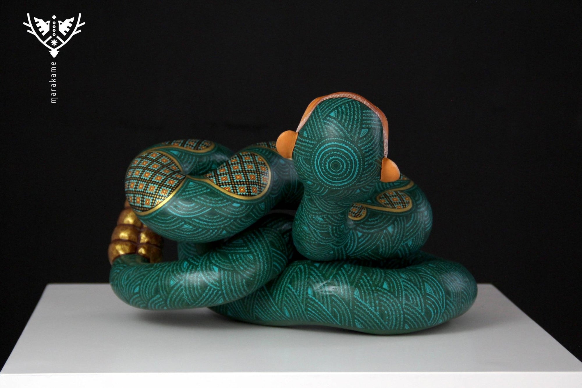 Nahual - Hombre Serpiente - Arte Huichol - Marakame