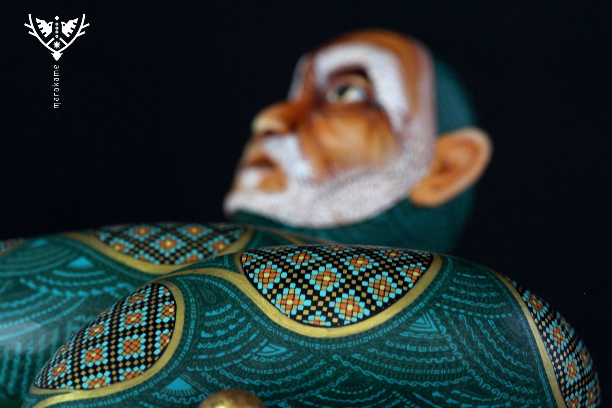 Nahual - Hombre Serpiente - Arte Huichol - Marakame