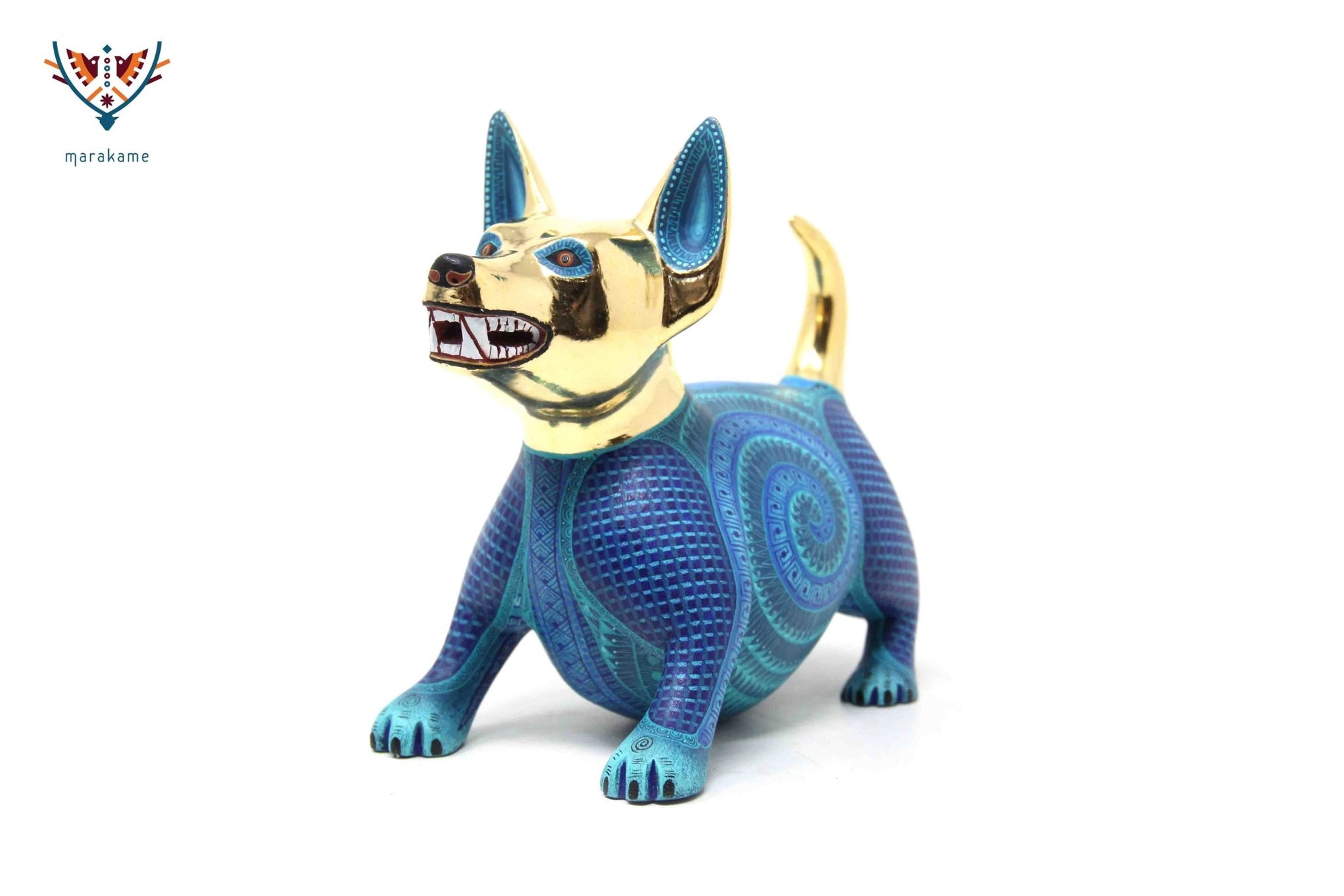 Preventa - Alebrije - Perro Tlalchichi III - Arte Huichol - Marakame