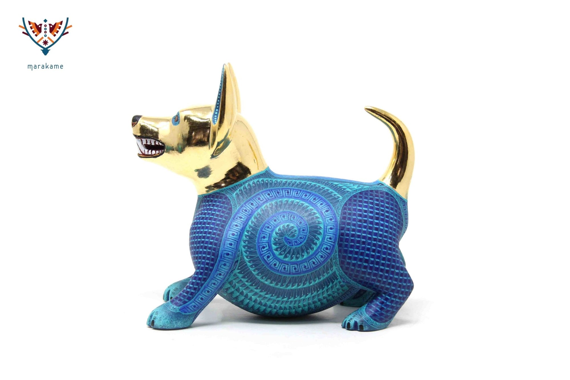 Preventa - Alebrije - Perro Tlalchichi III - Arte Huichol - Marakame