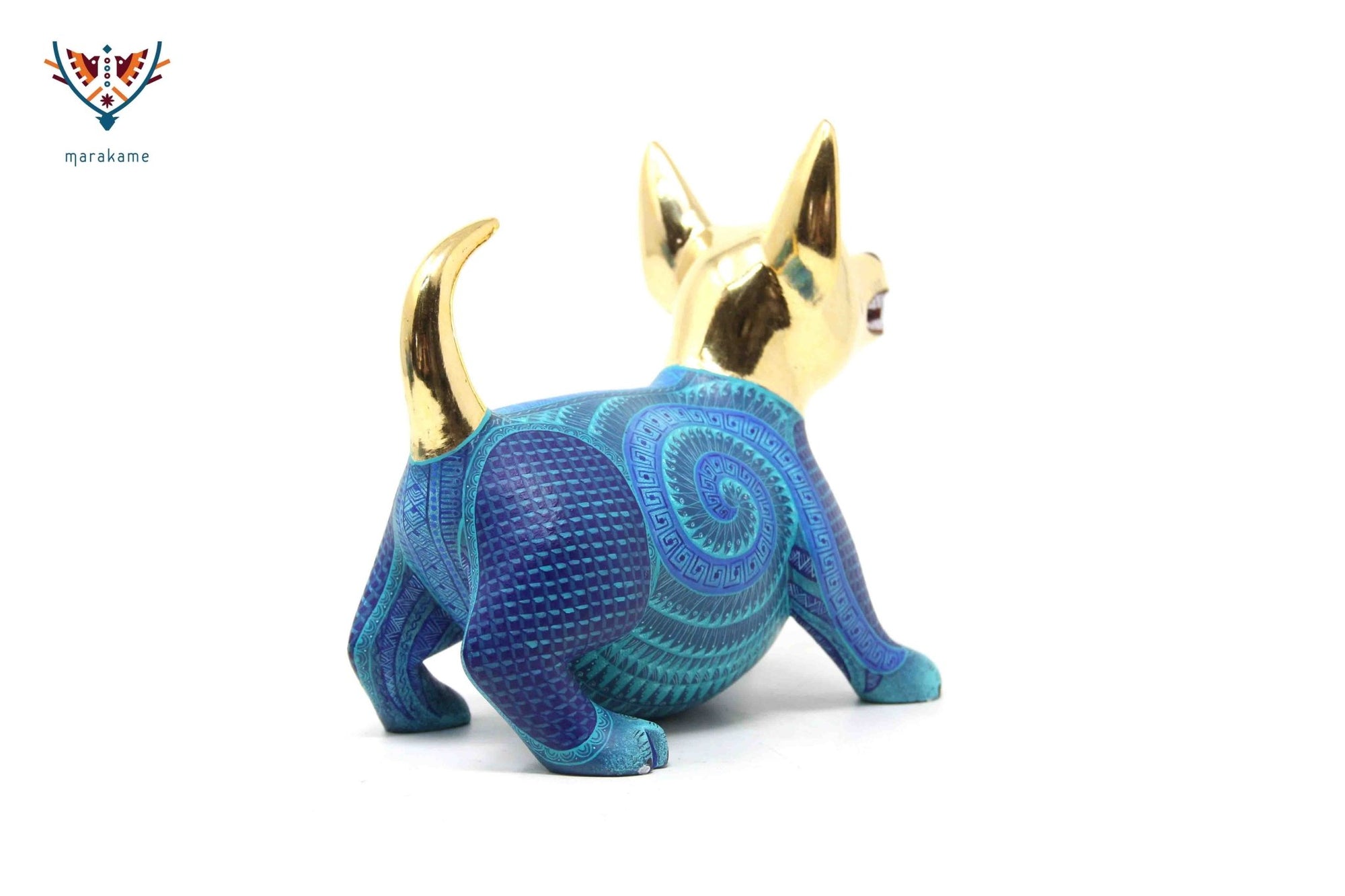 Preventa - Alebrije - Perro Tlalchichi III - Arte Huichol - Marakame