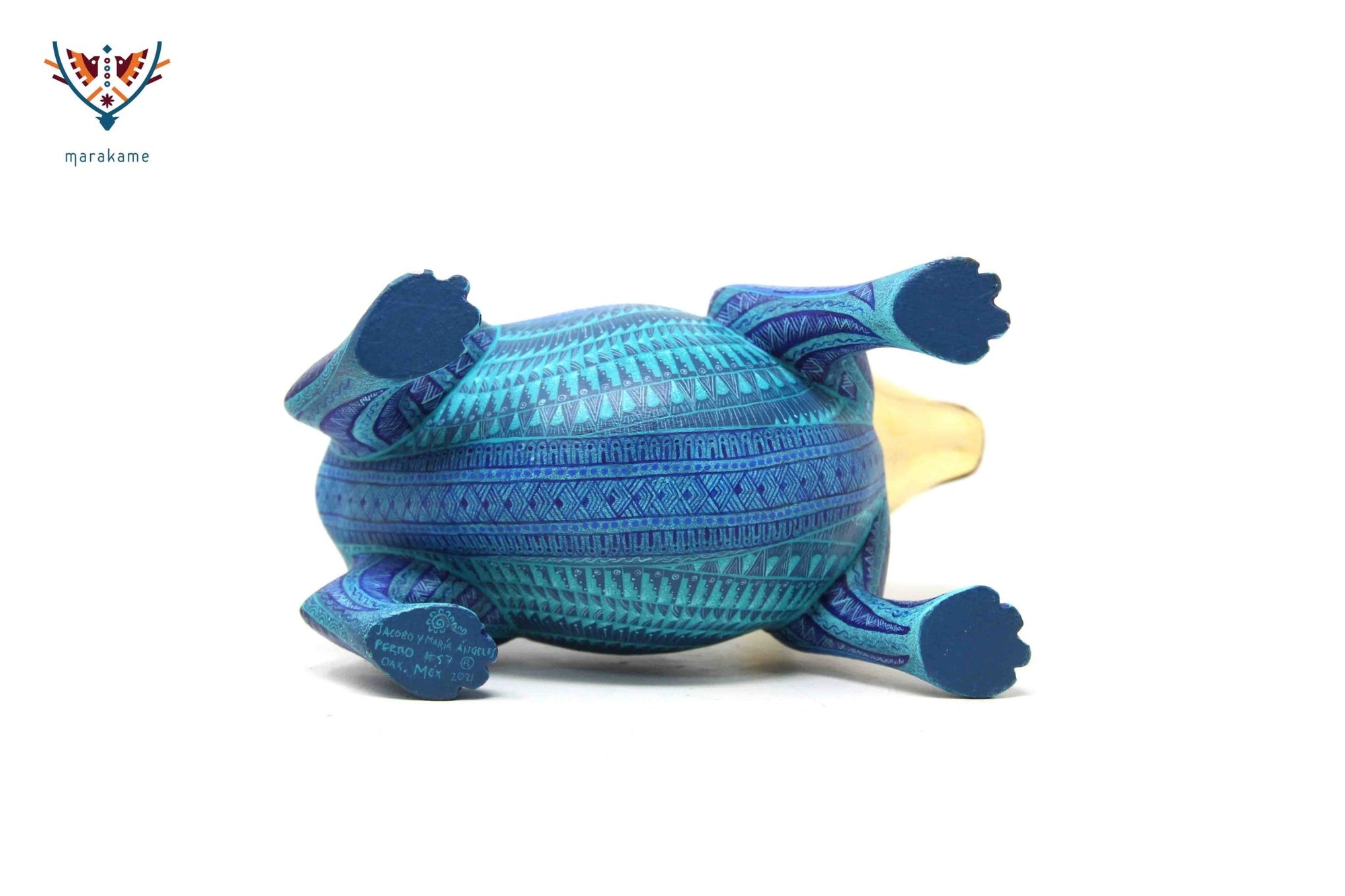 Preventa - Alebrije - Perro Tlalchichi III - Arte Huichol - Marakame