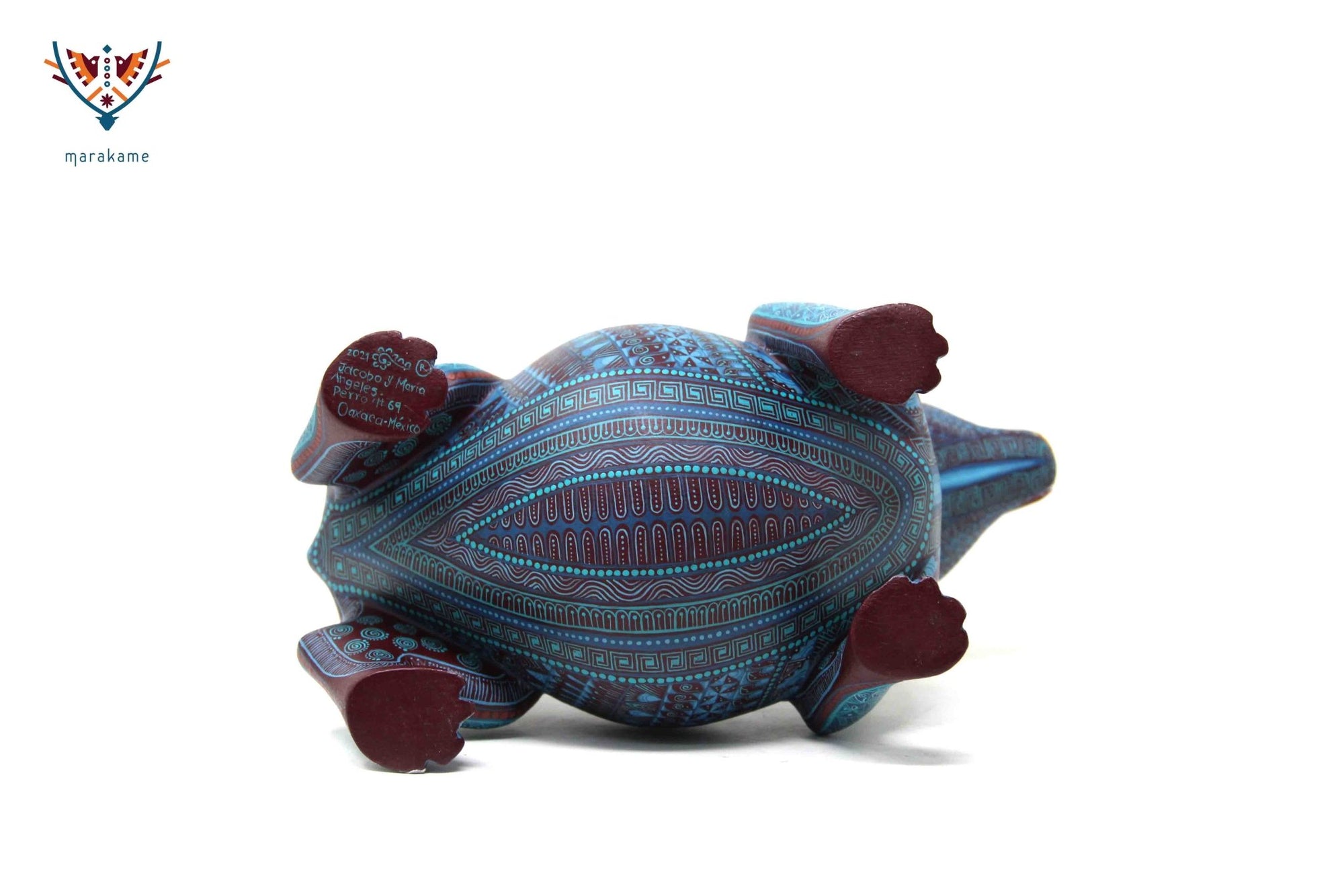 Preventa - Alebrije - Perro Tlalchichi VII - Arte Huichol - Marakame