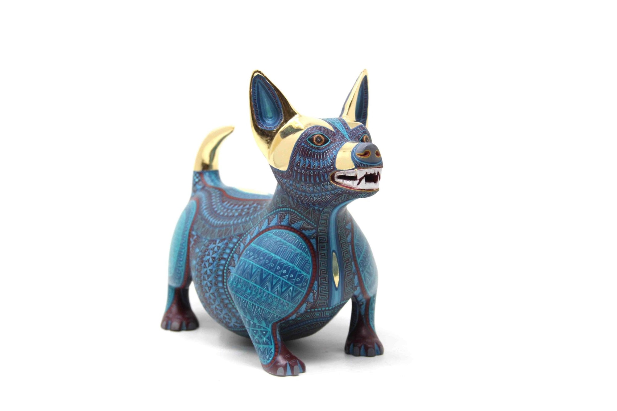 Preventa - Alebrije - Perro Tlalchichi VII - Arte Huichol - Marakame