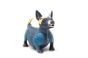 Preventa - Alebrije - Perro Tlalchichi VII - Arte Huichol - Marakame