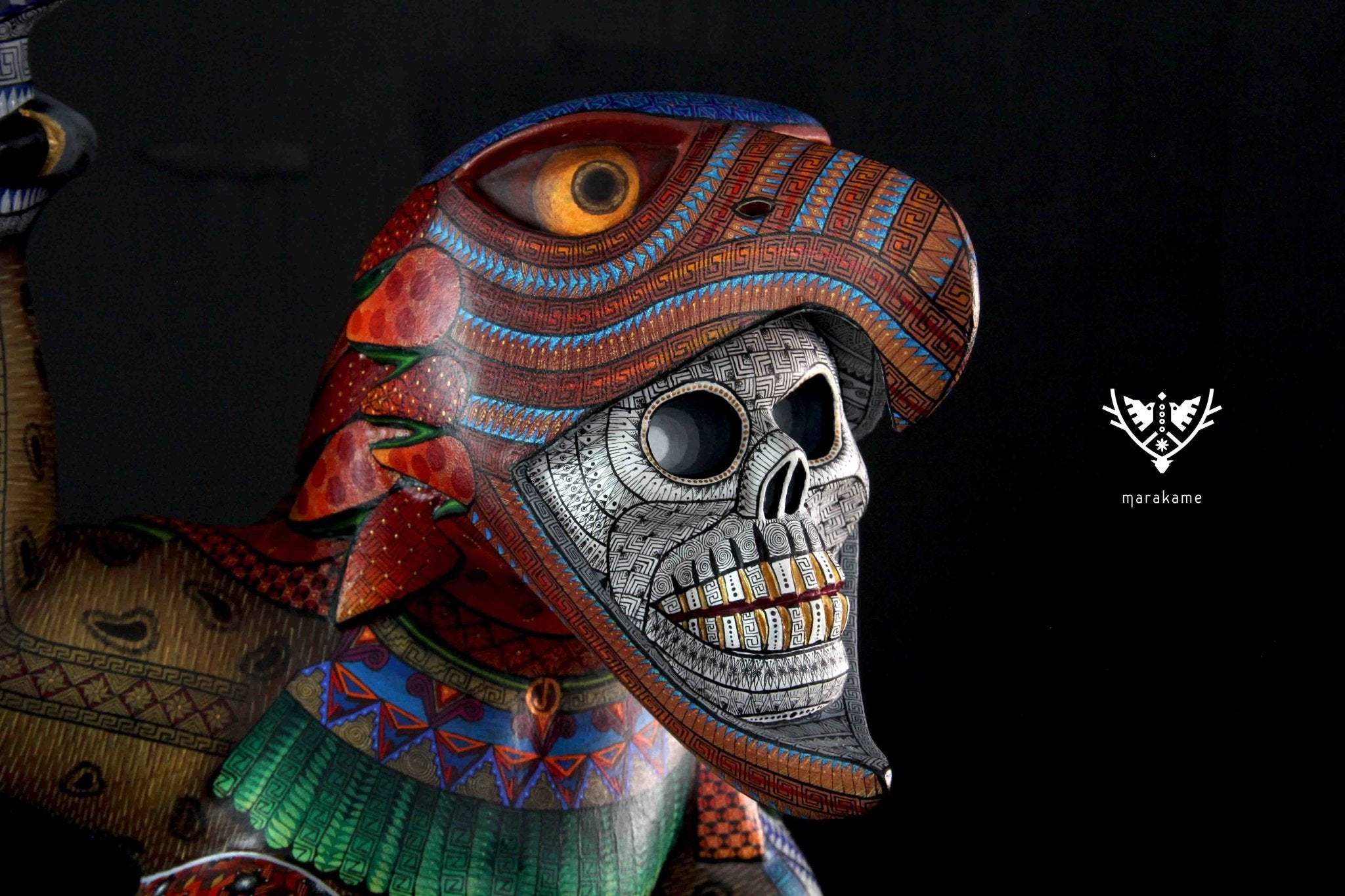 The Soul of the Dead - Huichol Art - Marakame