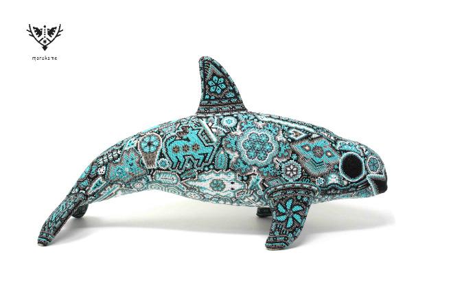 Vaquita Marina - Gouvernement du Mexique - Art Huichol - Marakame