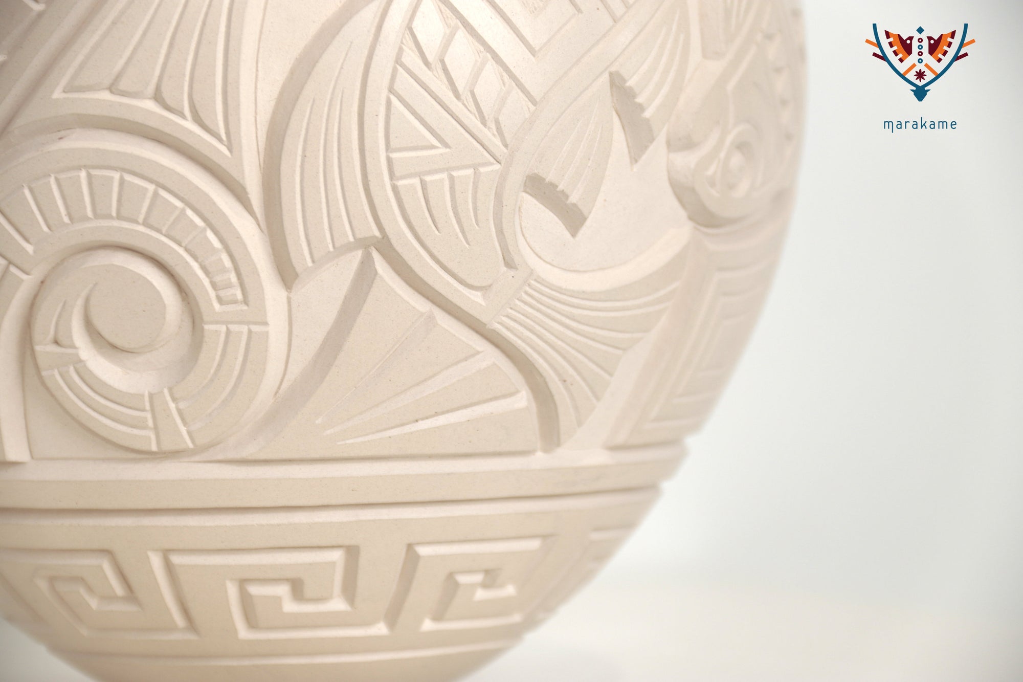 Cerámica de Mata Ortiz - Peces blancos