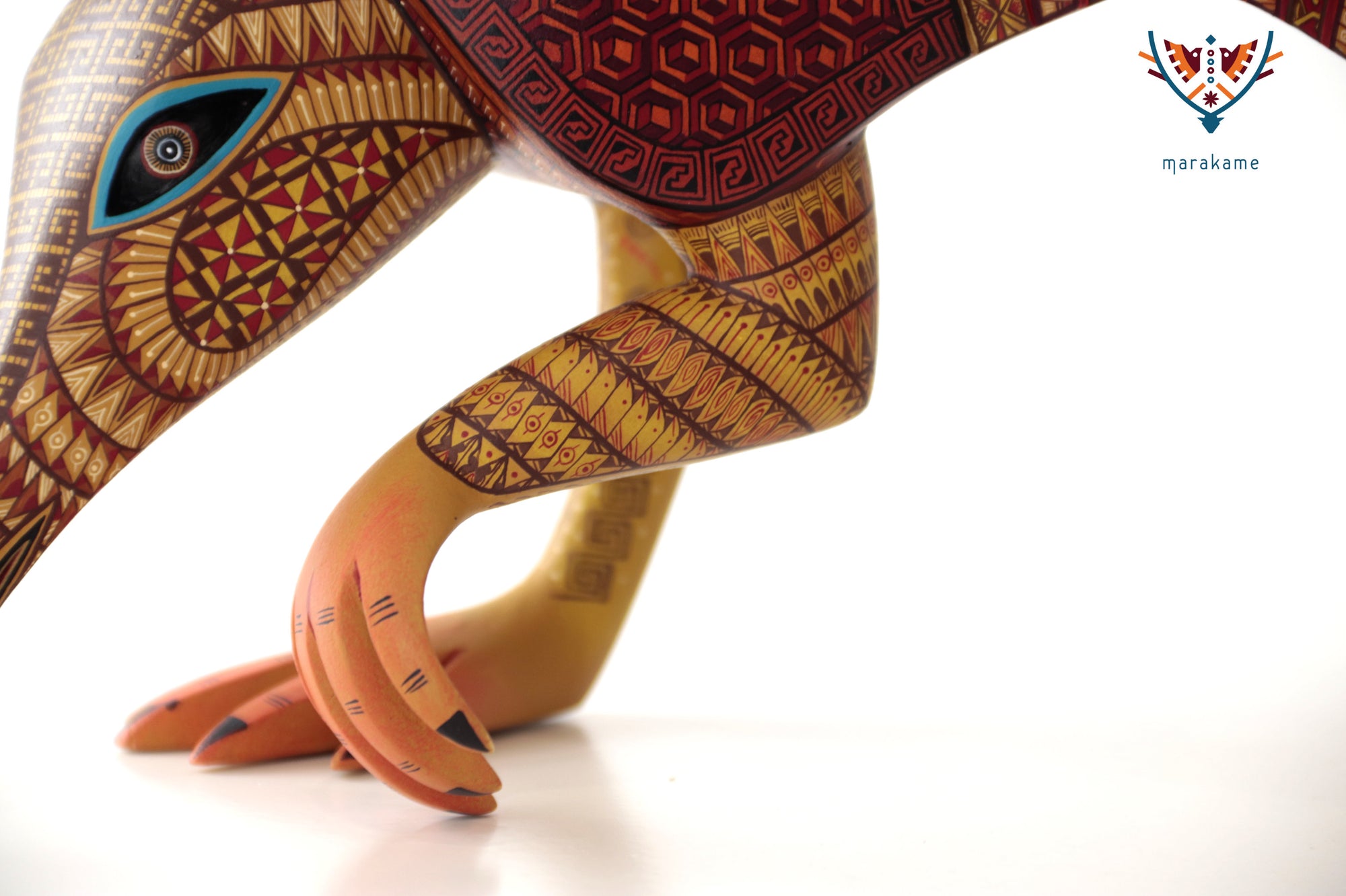 Alebrije - Armadillo con lechuza e iguana: los habitantes del sueño